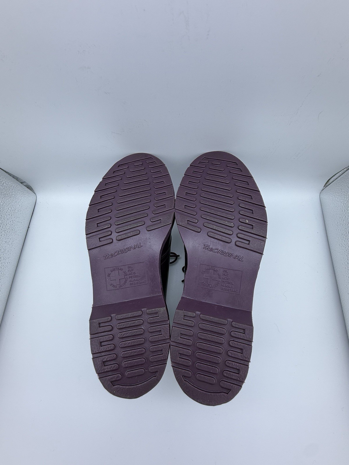 Dr. Martens 1461 Mono Purple Leather Oxford Shoes Womens 8 Grunge Punk Minimal