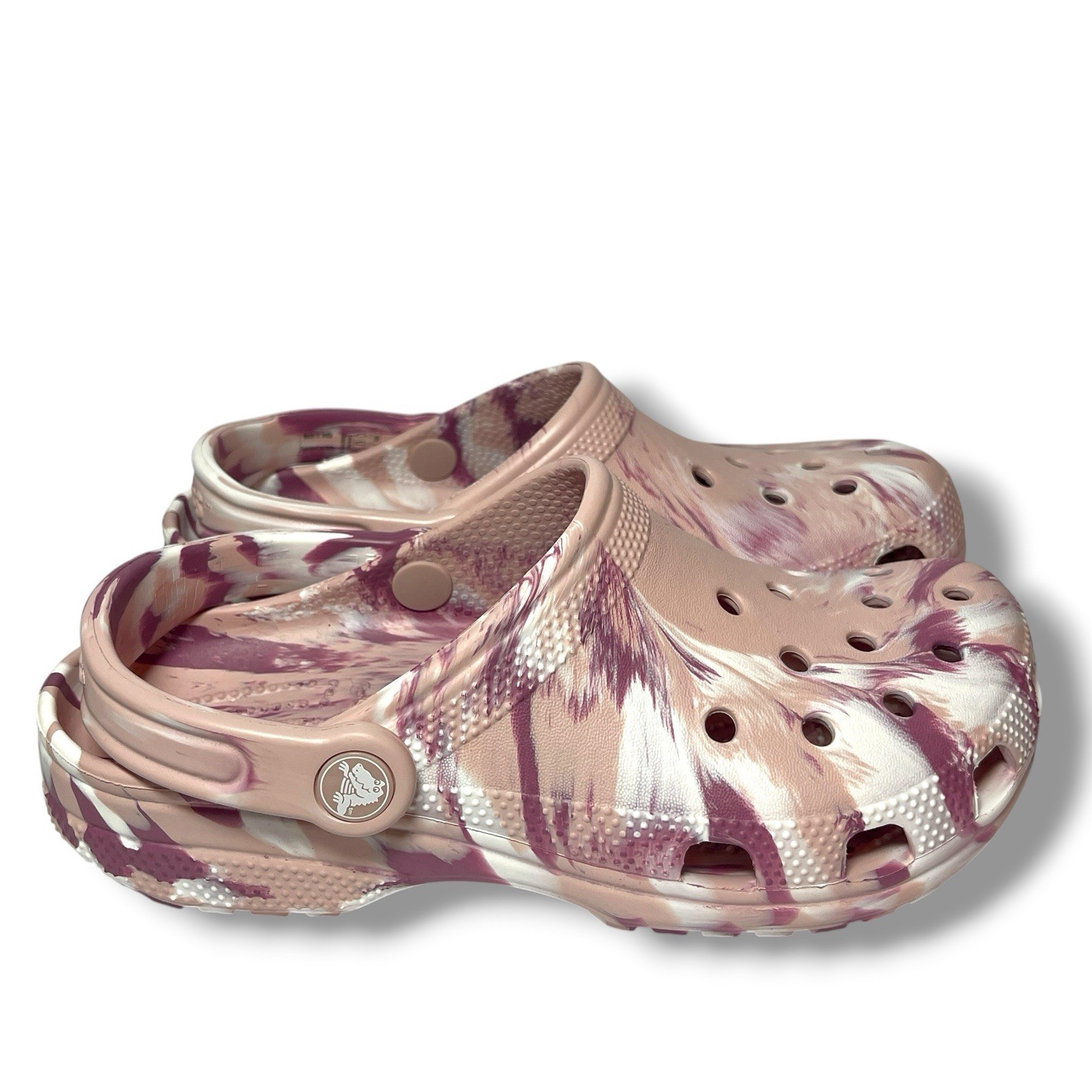 NEW Crocs Classic Pink Marbled Tie-Dye Clog Quartz/Multi Men’s 4, Women’s 6