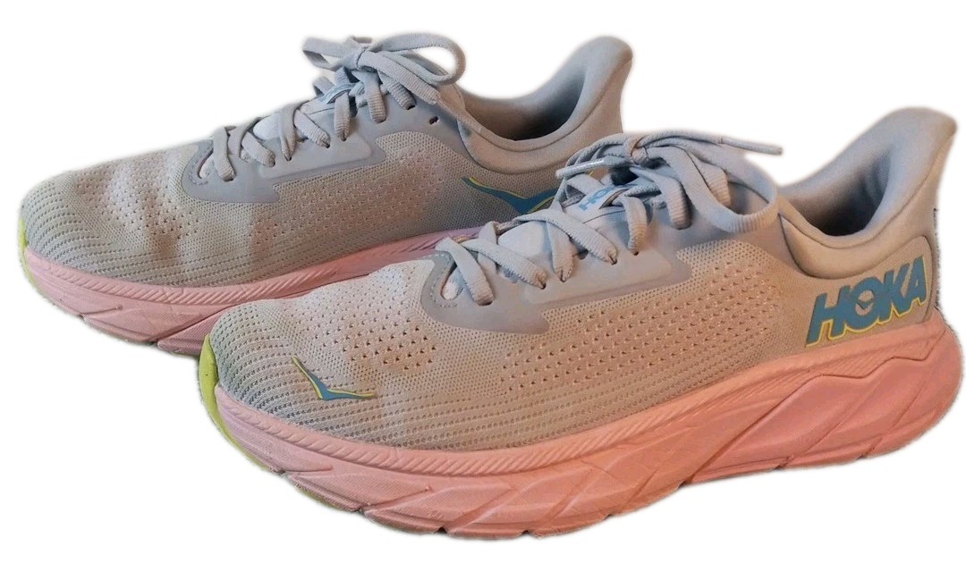 Hoka One One Arahi 7 Gull / Pink Twilight 1147890-GLP Women’s Size 8.5 B