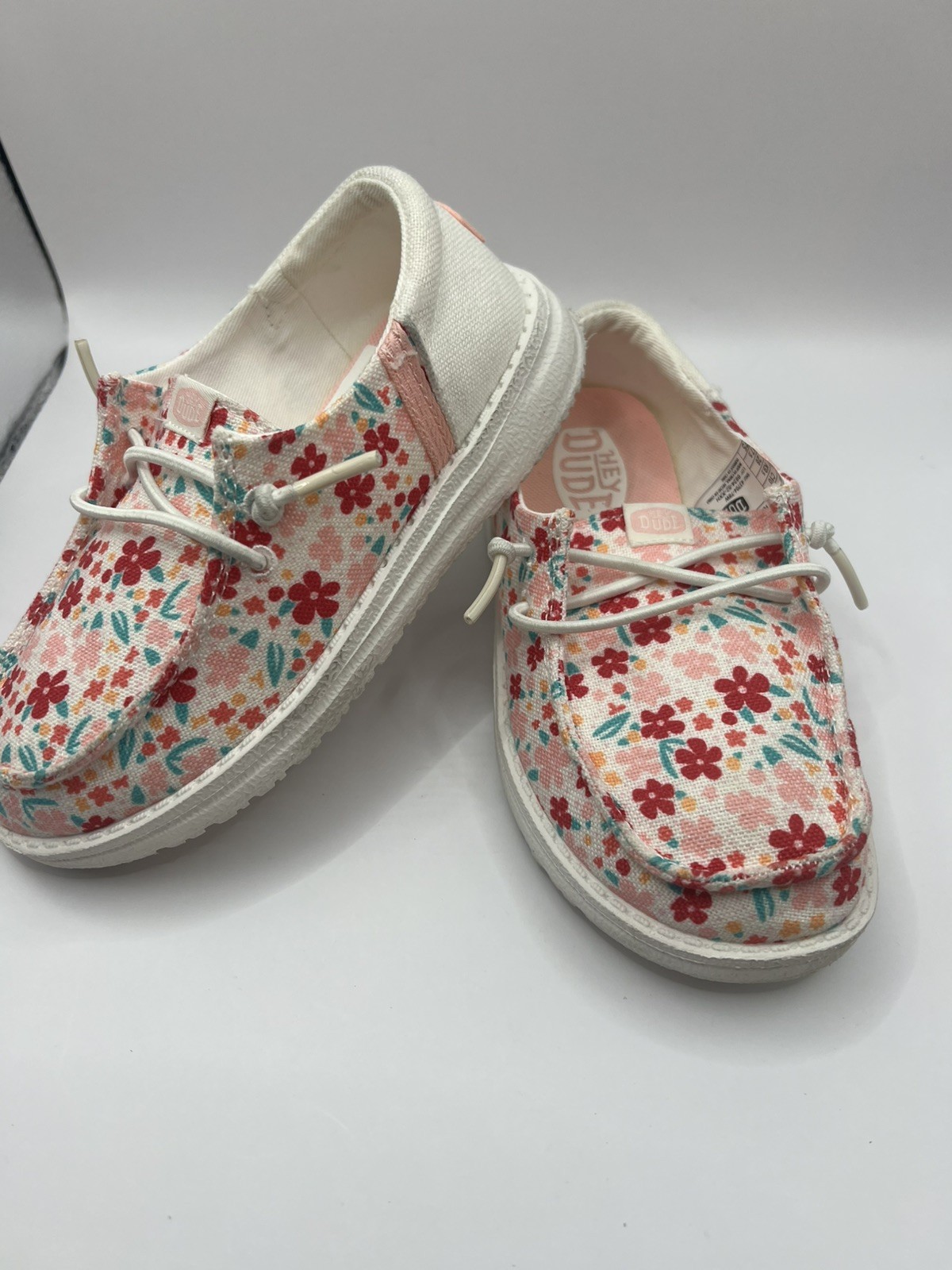 Hey Dude Little Kids Size 10 Cushioned Comfort Shoes Flowers Slip On