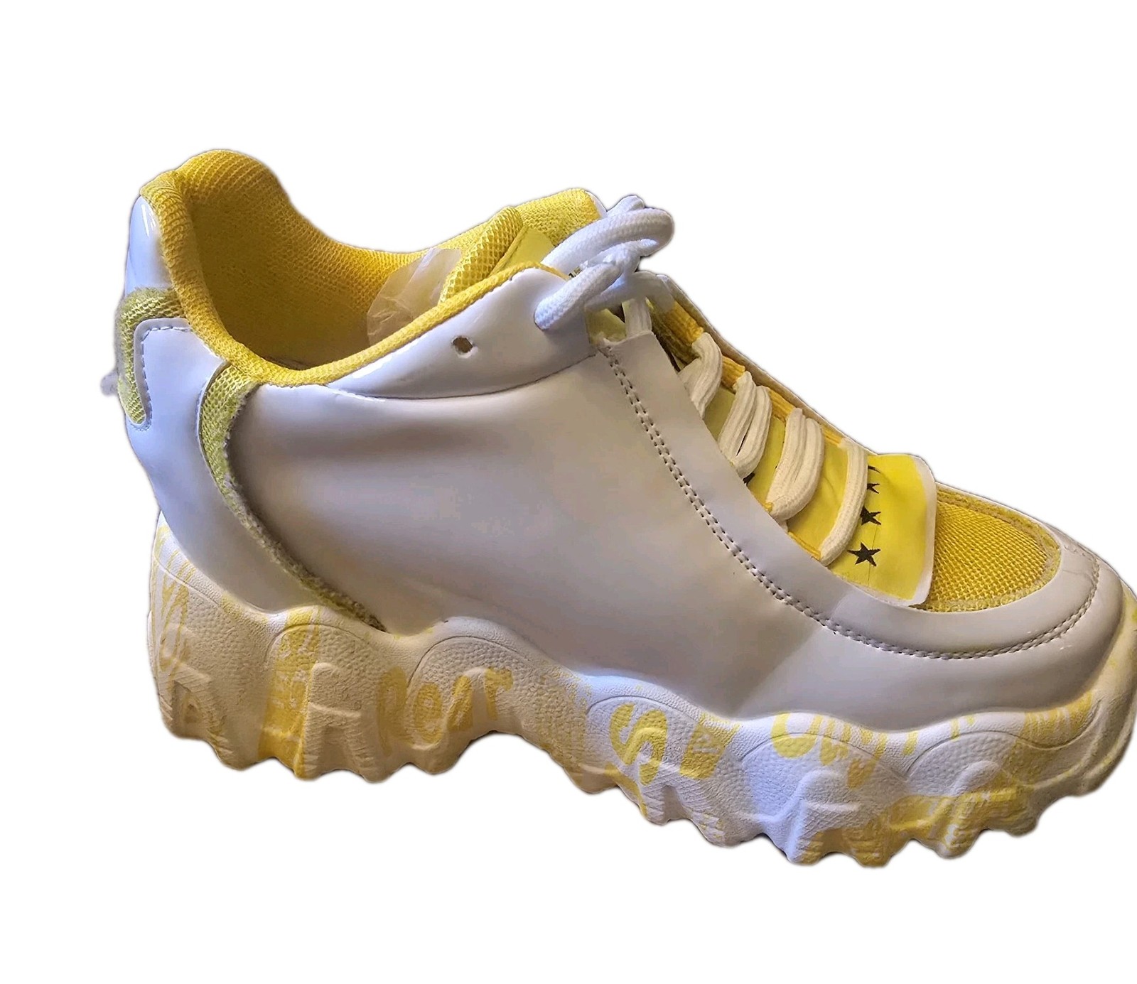 Anthony Wang “BLACKBERRY” -Size 7 -Platform Pineapple Guava SNEAKERS 4″ Platform