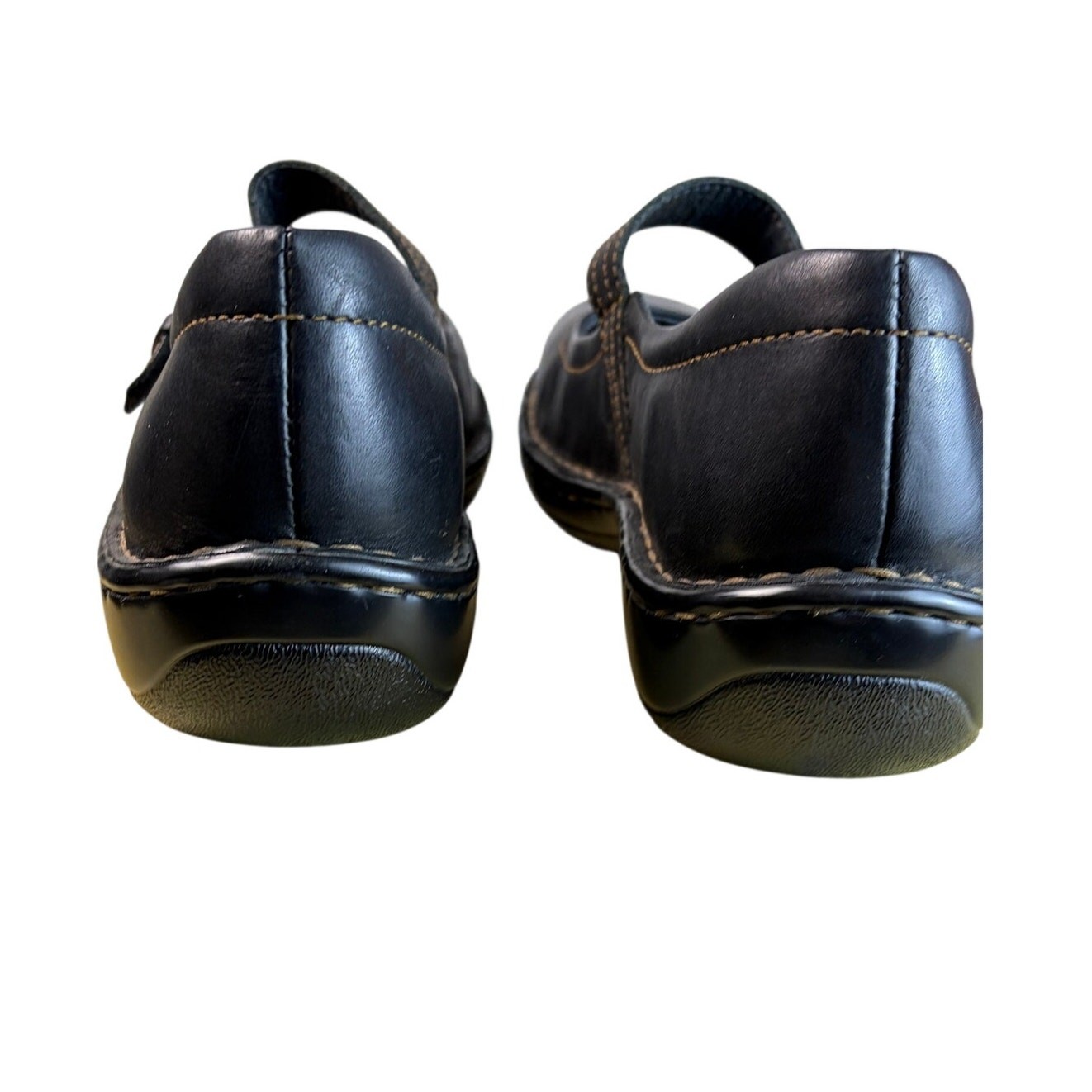 Born Black Leather Mary Jane Shoes Womens 9.5 Comfort Commuter Work