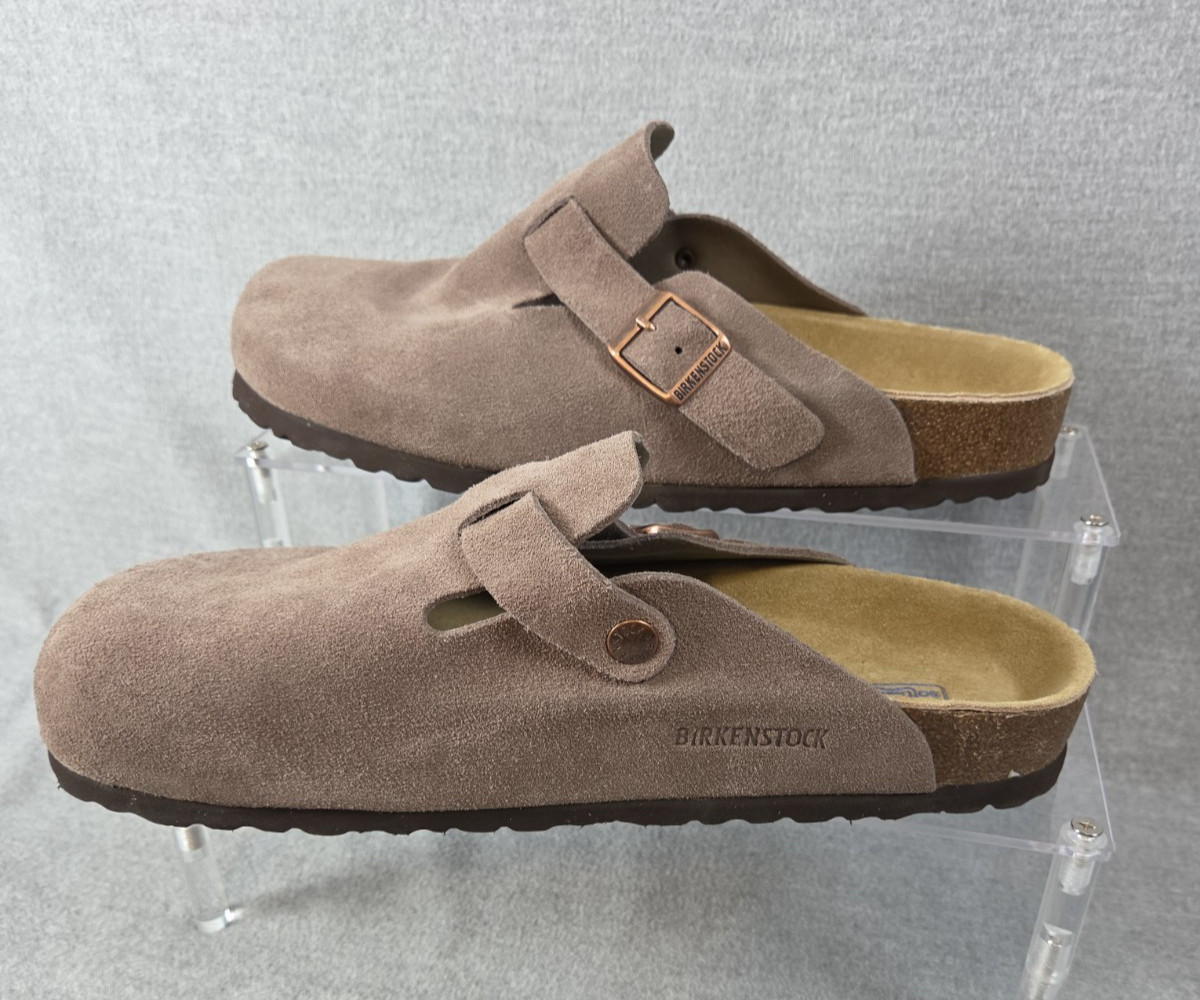 Birkenstock 44 Boston Soft Footbed Suede Clog Slip On Mens 11 Womens 13 NEW