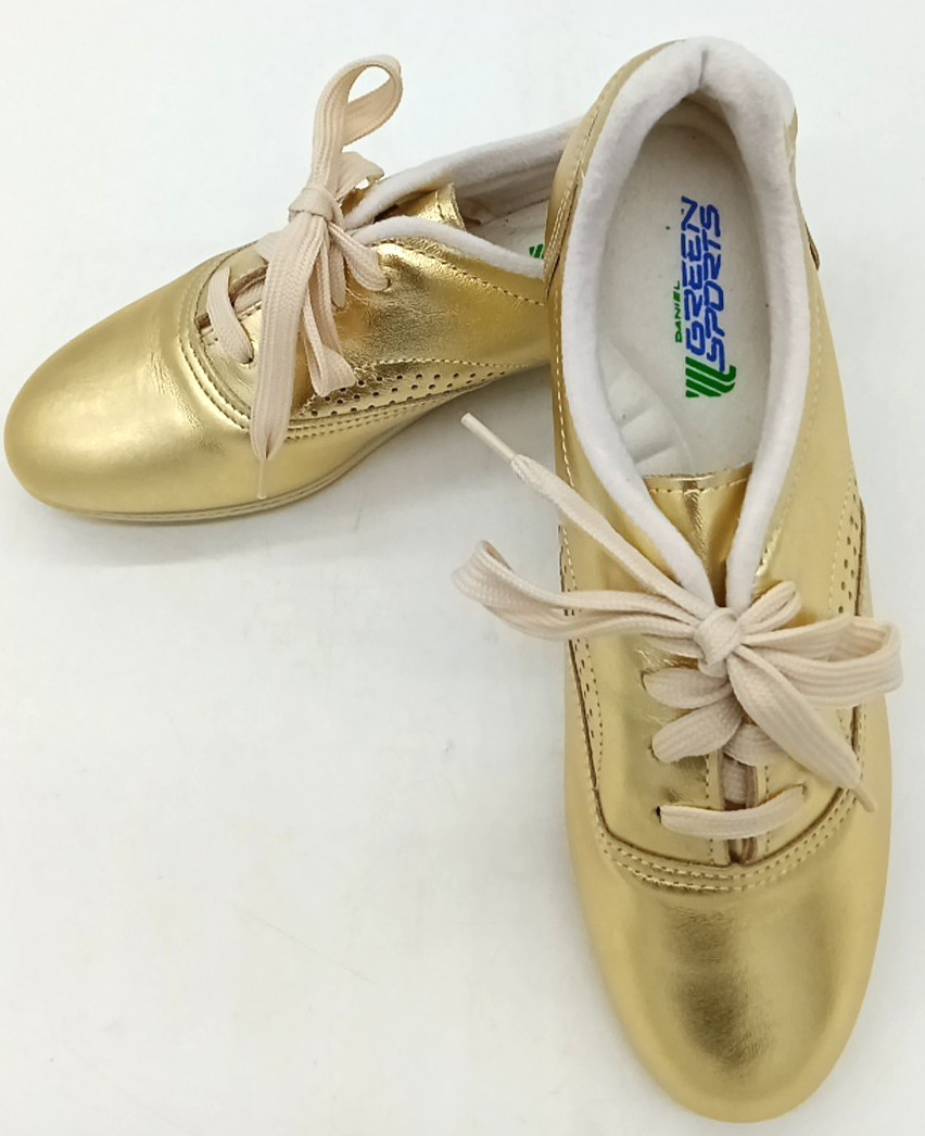 Daniel Green Sports Women’s Vintage Golf Metallic Leather Walking Shoes Sz 5.5M