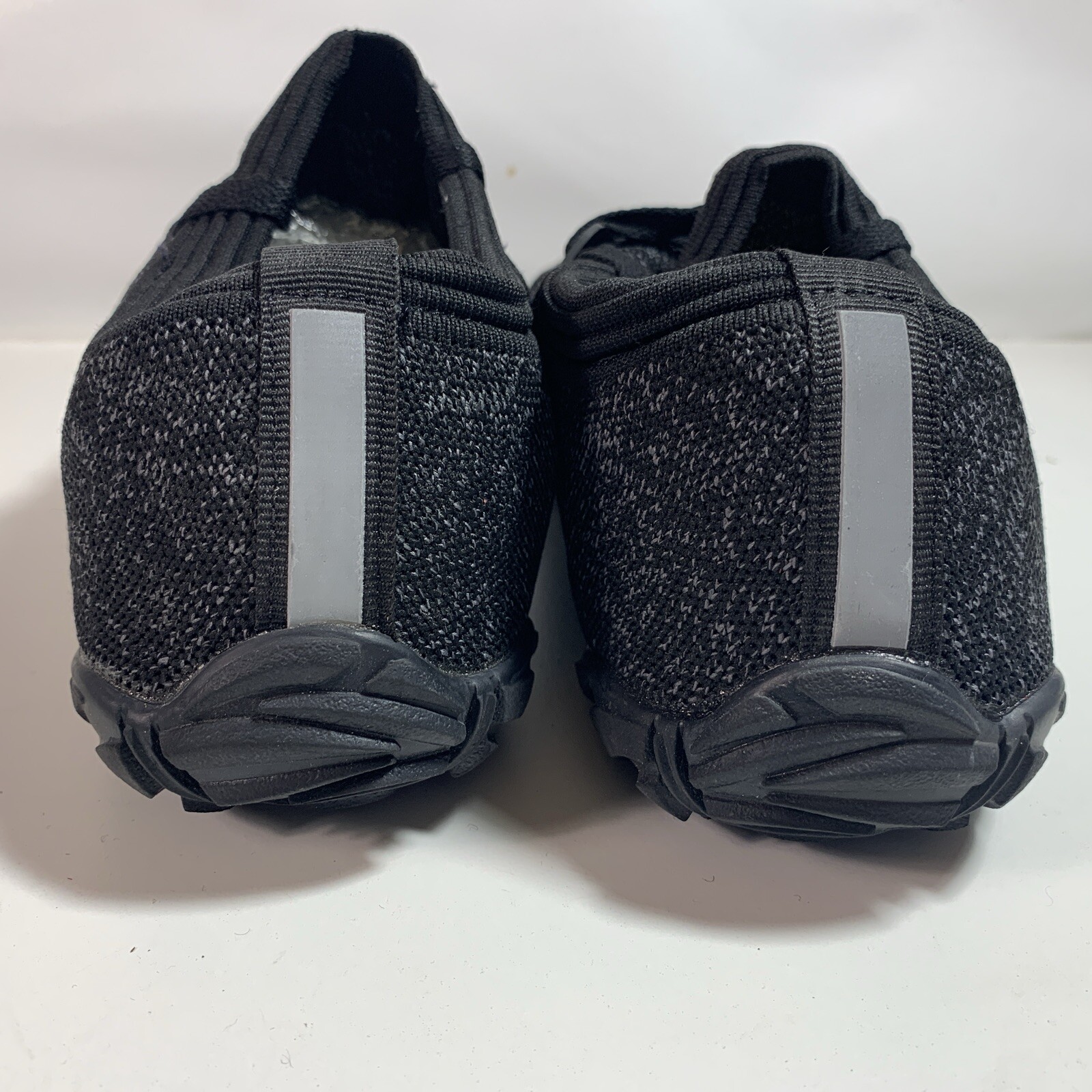 Sports Womens Sneaker Water Shoe Black Mesh Slip On Laces Round Toe EU 45