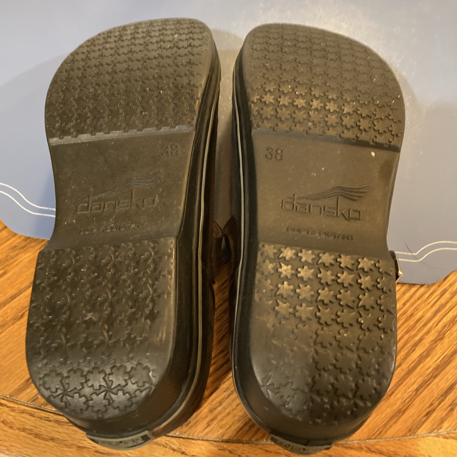 Dansko Mary Jane Valerie Womens Black &Brown Canvas Buckle Shoes Size EU 38