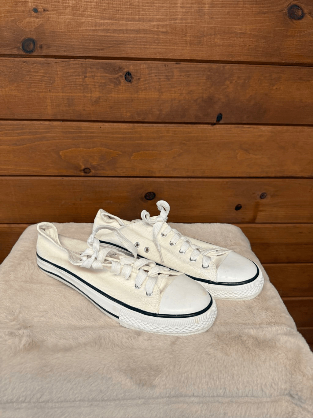 All Sport White canvas Sneakers Sz 43 (12.5)NWOT