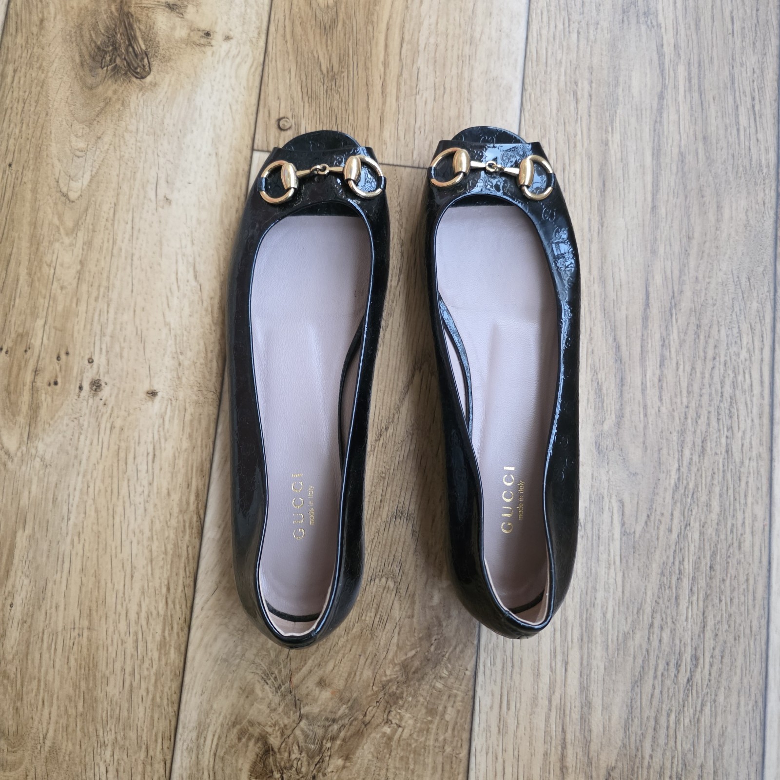 GUCCI HORSEBIT MICROGUCCISIMA BALLET FLATS SIZE 37 EU, 6.5 US, 4 UK