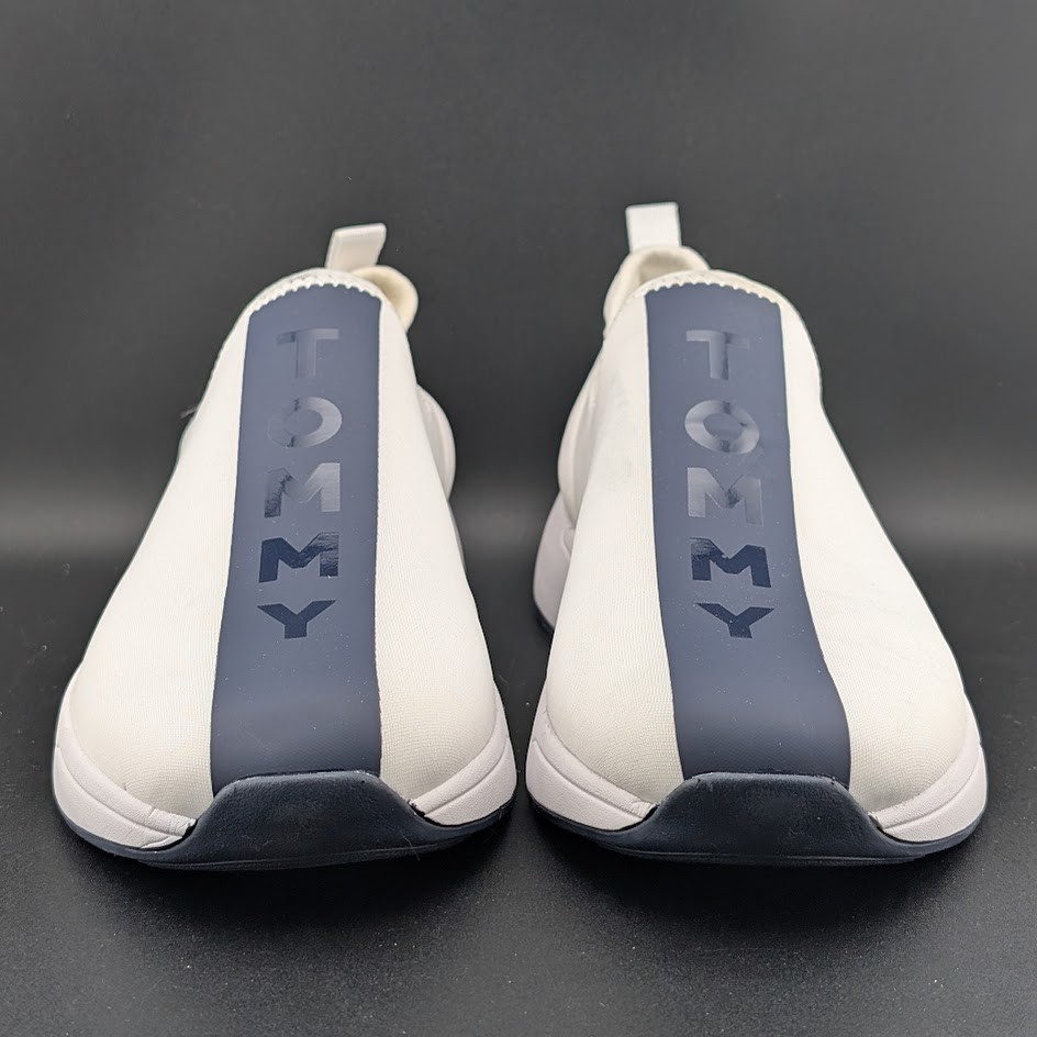 New Womens Tommy Hilfiger Arizel White Slip On Casual Sneakers Size 11M NWOB $75