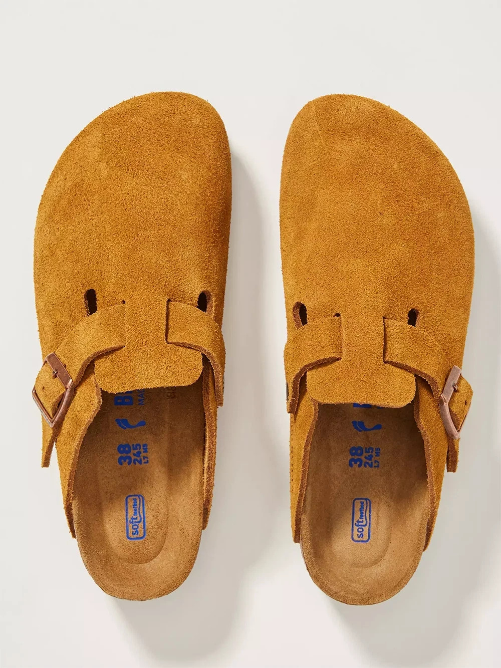 Birkenstock Boston Soft Footbed Wide Suede Clog – Mink