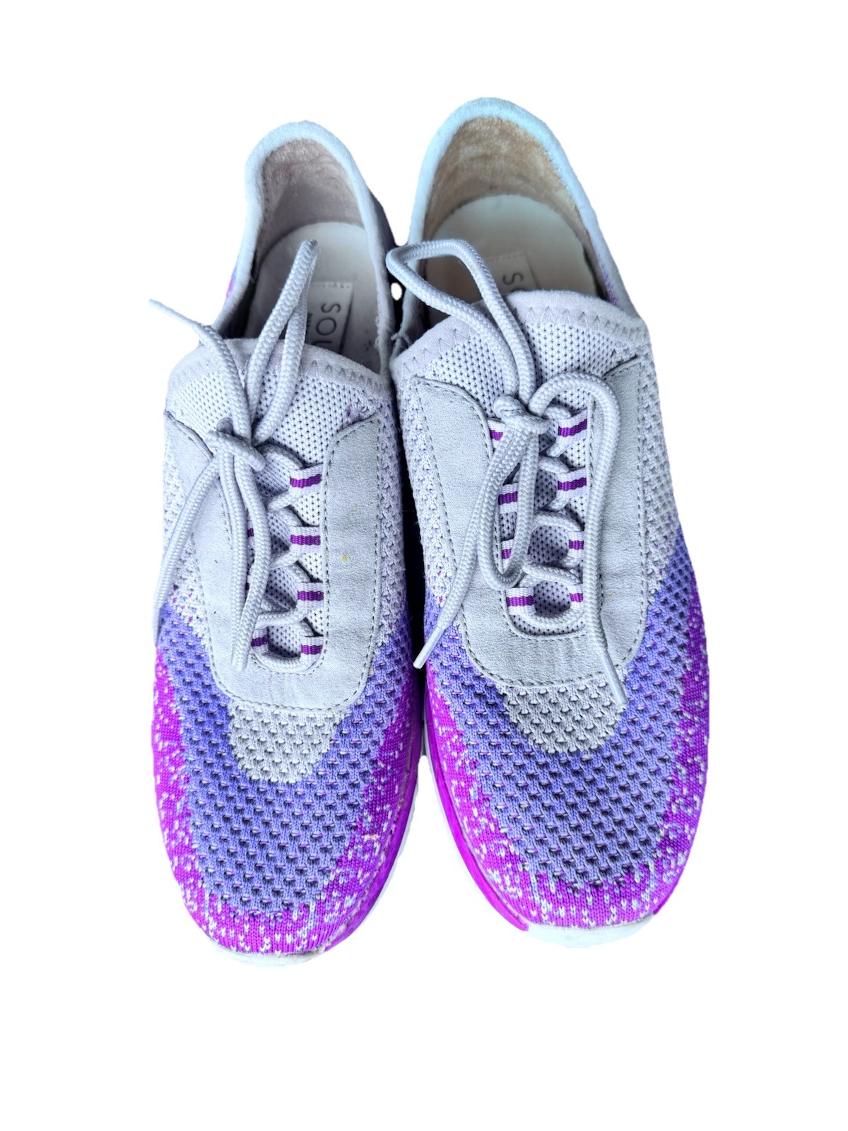 SOUL NATURALIZER Charlie-Knit Slip-on Sneakers Pink Ombré Size 8W Comfort