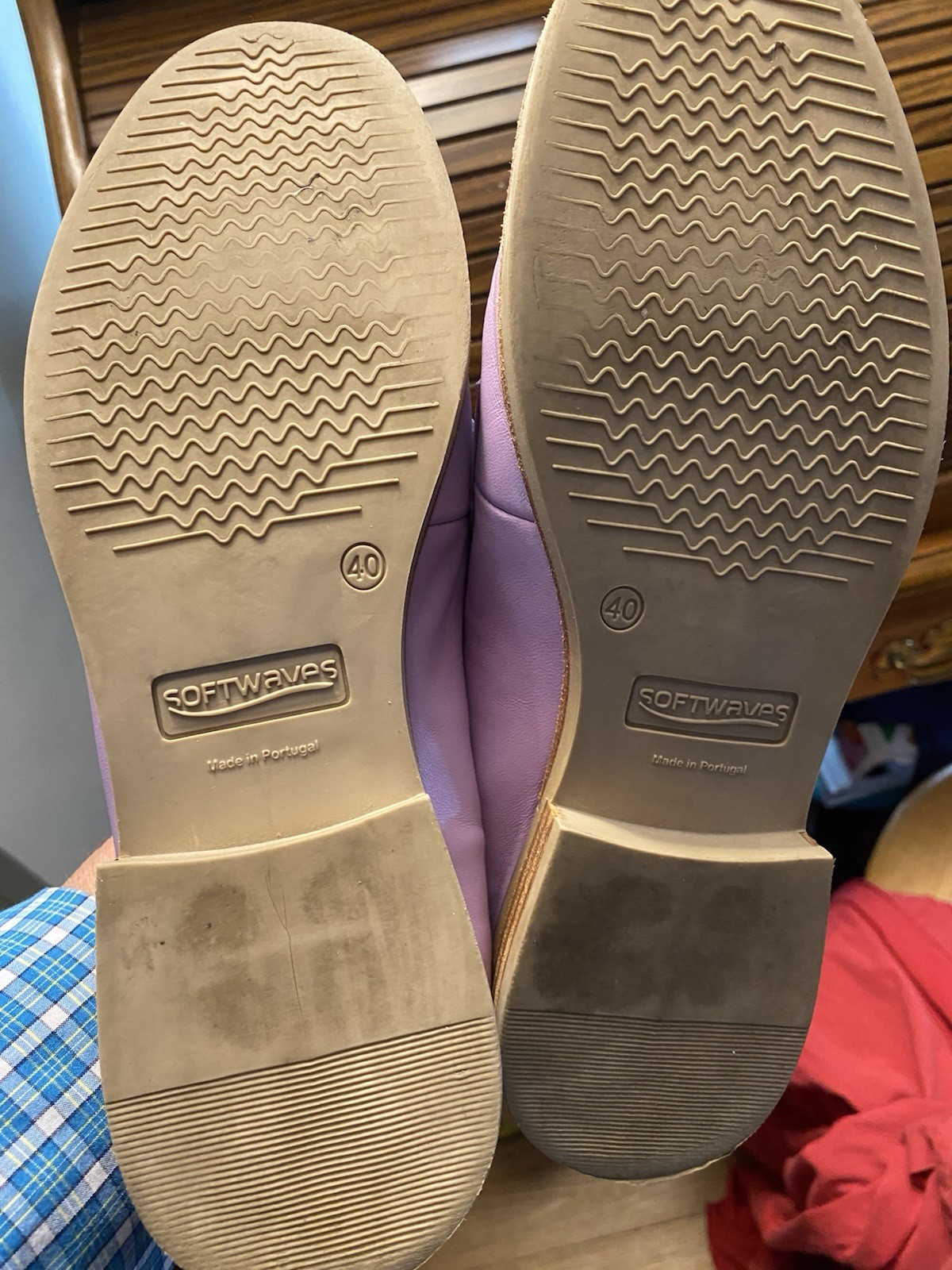 Preowned Ladies Softwaves Terracare Lavender Color Shoes Women’s Size 40