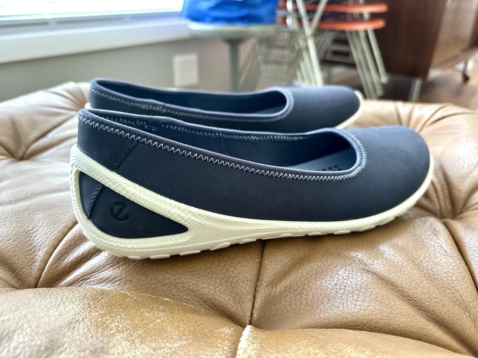 ECCO NEW Biom Skimmer Lite Women’s 9/9.5 U.S. AU 40 Ballerina Shoes Navy White
