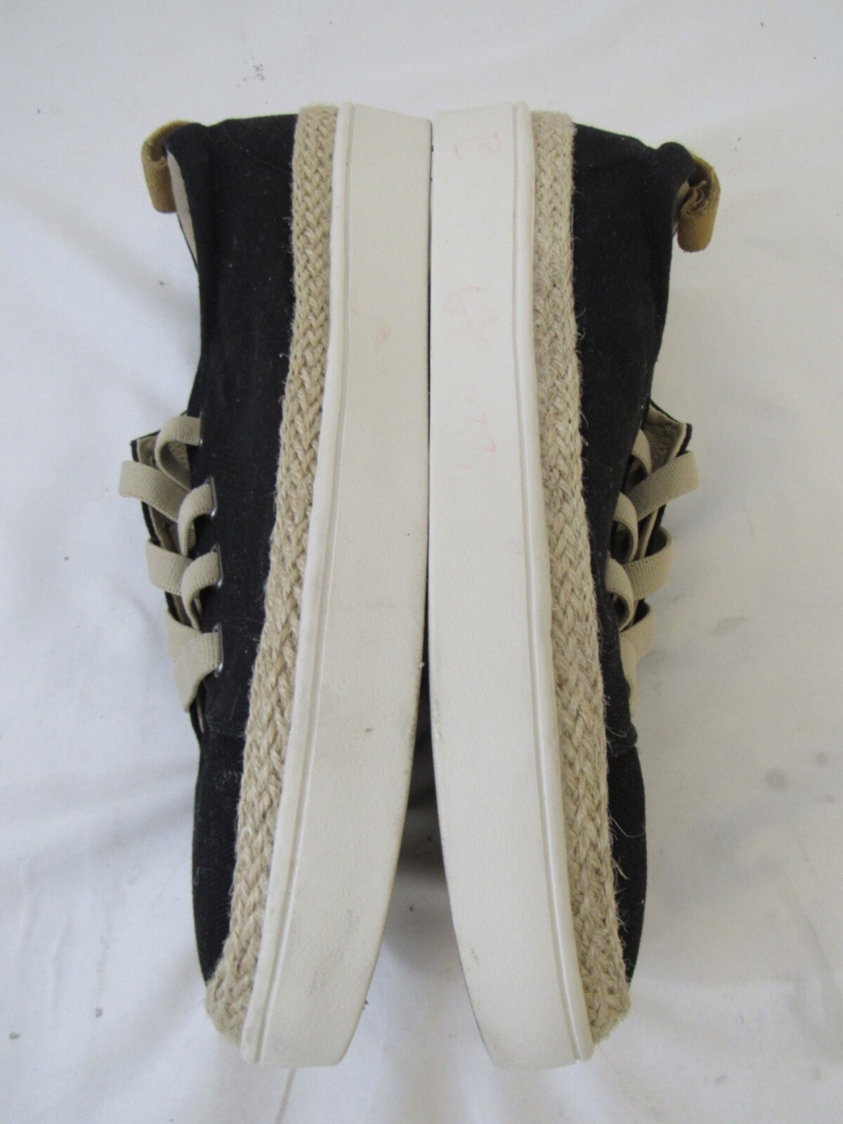 Spenco Women’s Malibu Sneaker Black Espadrille Shoe Comfort Causal Size 10B
