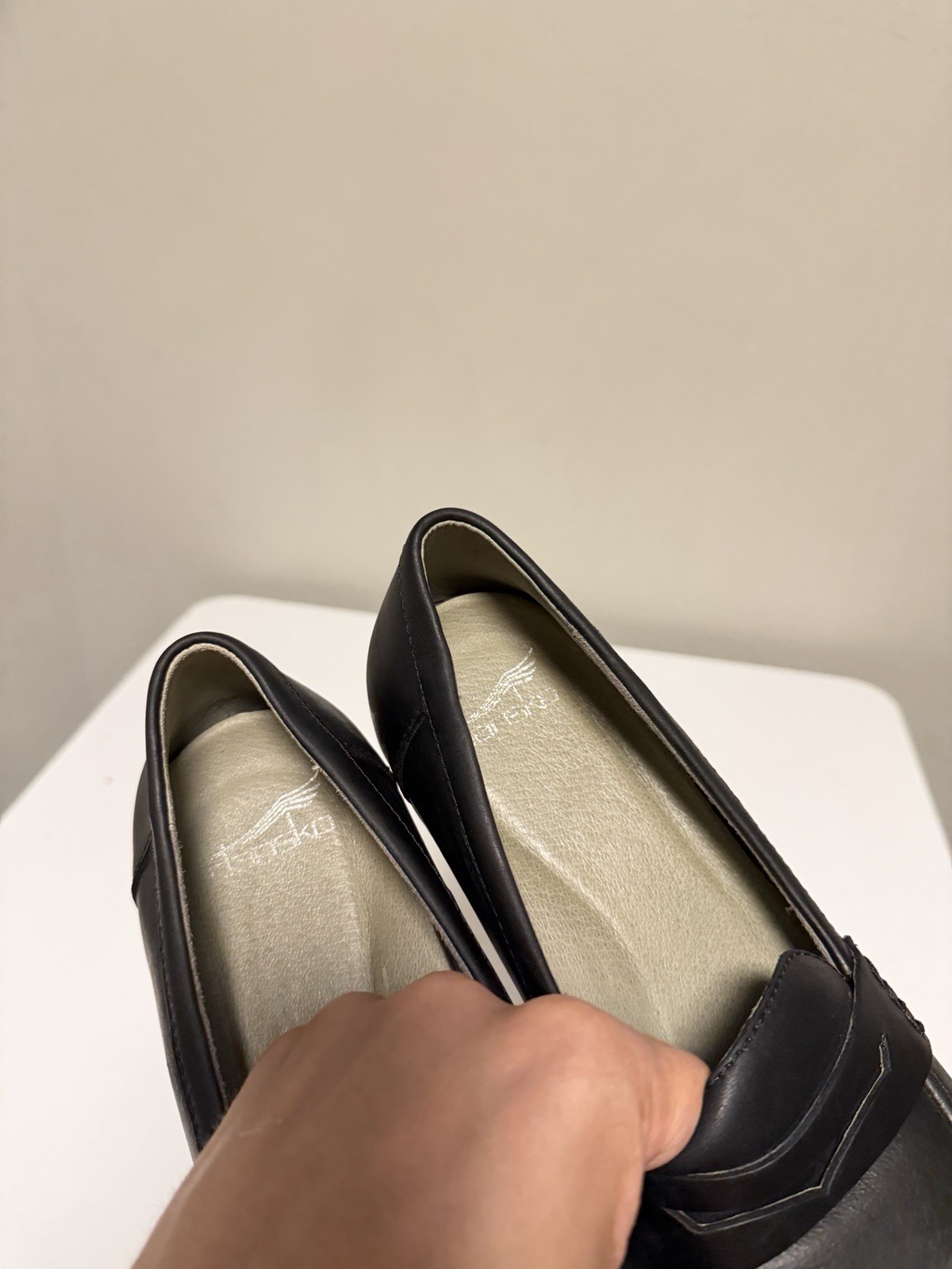 Dansko Danica Black Waterproof Burnished Loafer Women’s EU 40 US 8.5-9