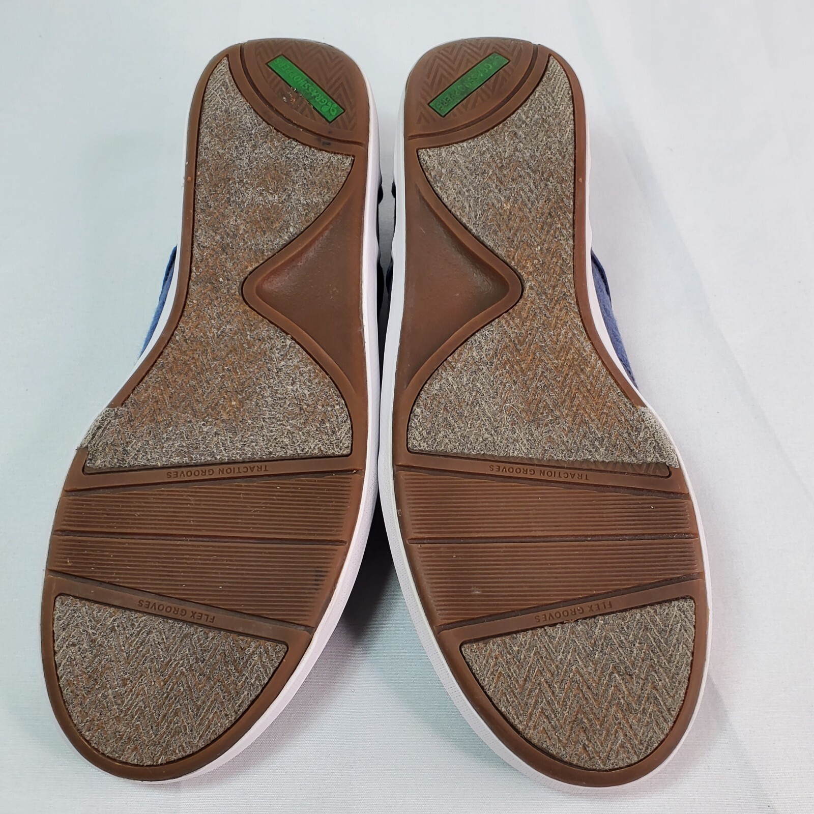 Grasshoppers Womens Size 6M Blue Zipper Logo Comfort Shoes EF50048