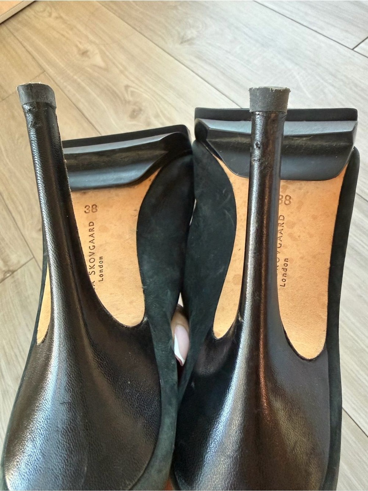 Camilla Skovgaard London Vintage Black High Heel Mules Size 38