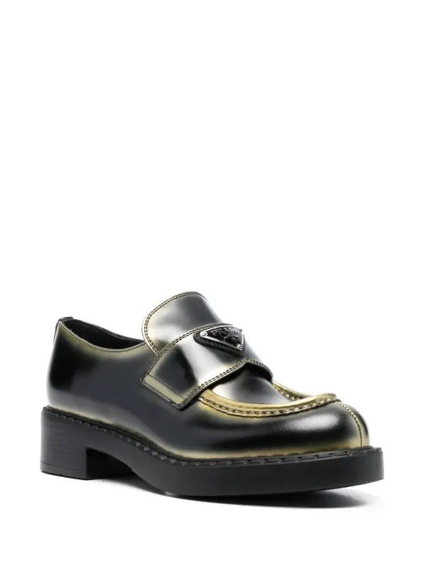 Prada Ombré Leather Loafers