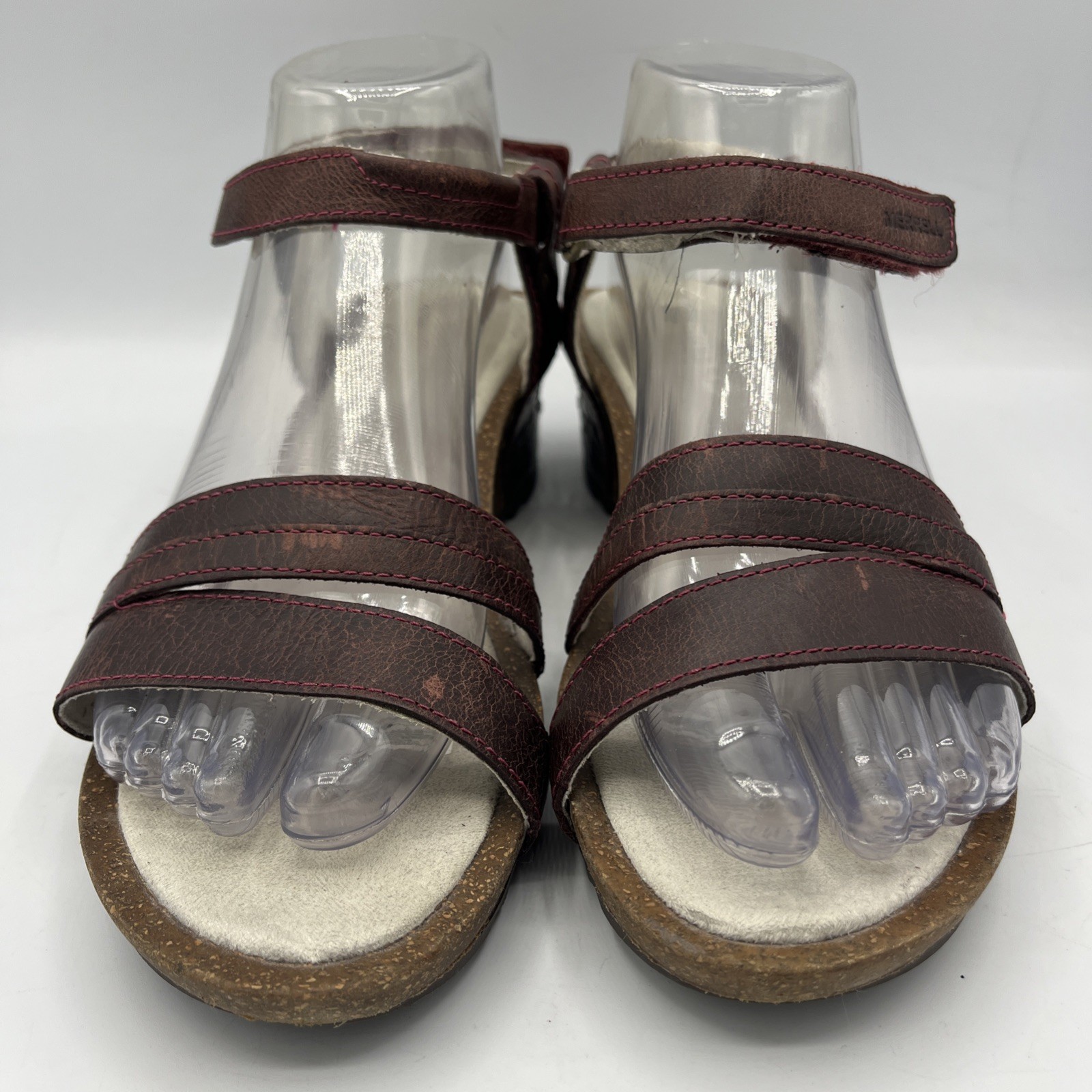 Merrell Revalli Aura Wedge Slingback Strappy Sandals Womens 9 J55426 Deep Purple
