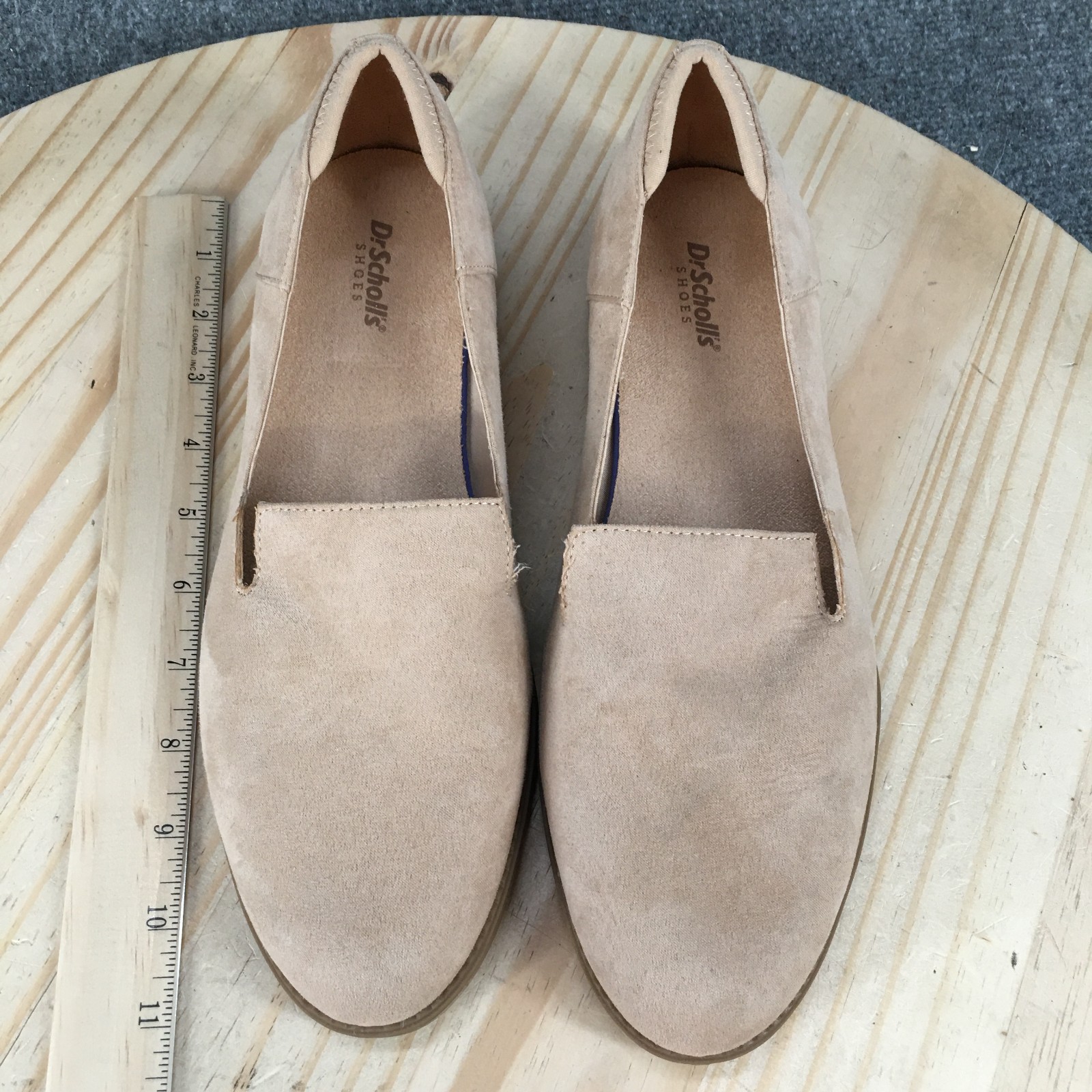 Dr Scholls Jettison Loafer Shoes Womens 10 M Low Almond Toe Casual Beige NEW