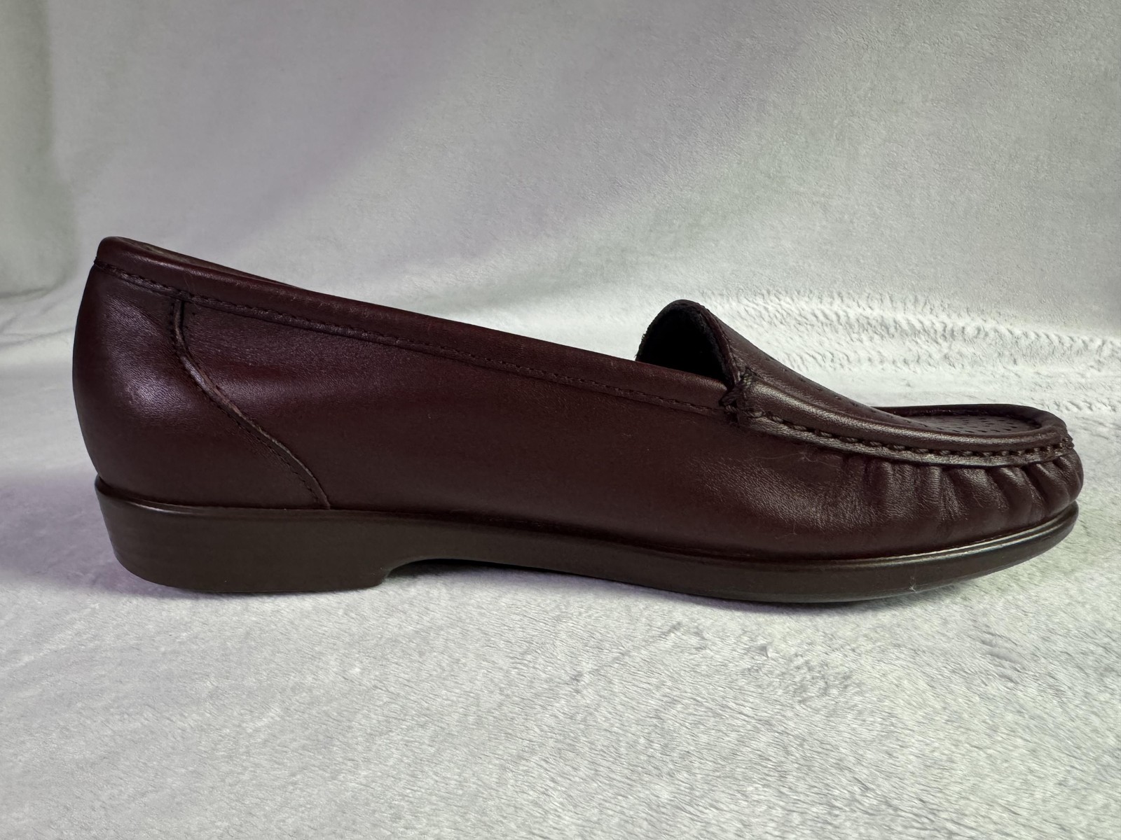 SAS Shoes Womens Size 8.5 Brown Leather Tripad Comfort Loafers Wide Made USA