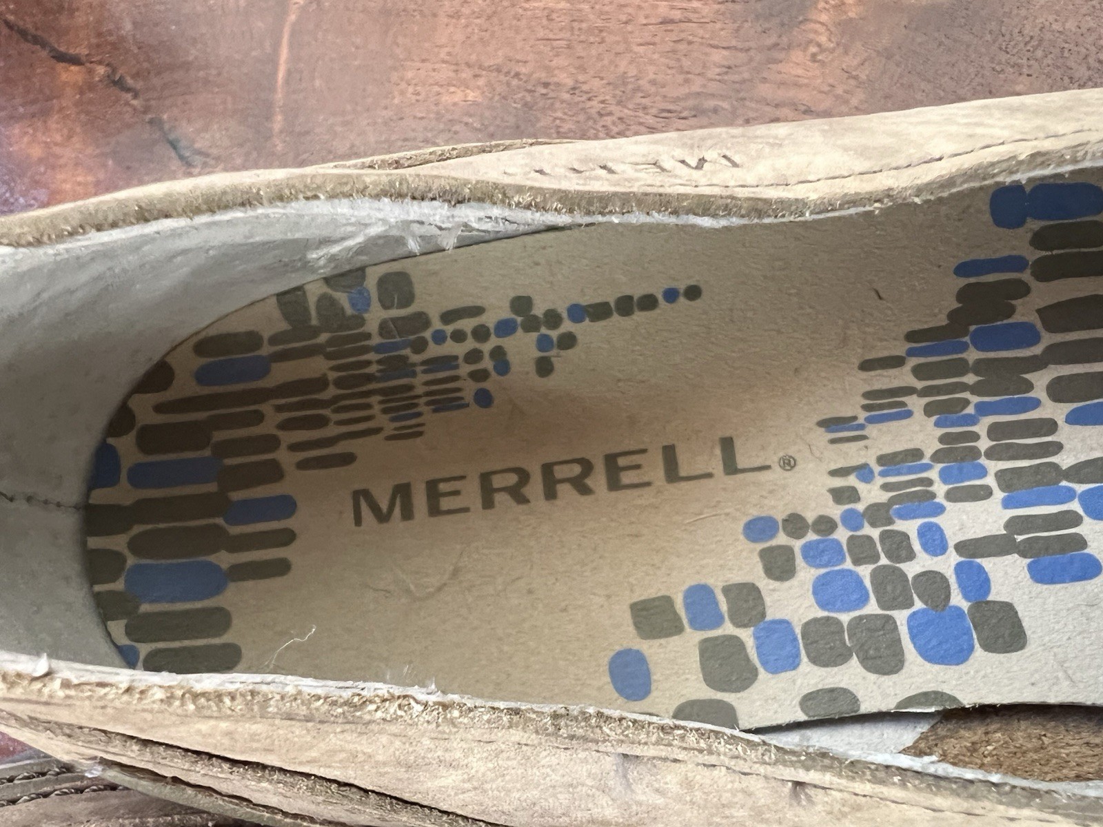 NWOT MERRELL Suede Leather Slip-on Performance Footwear Wmn 7.5 Isabella Brindle