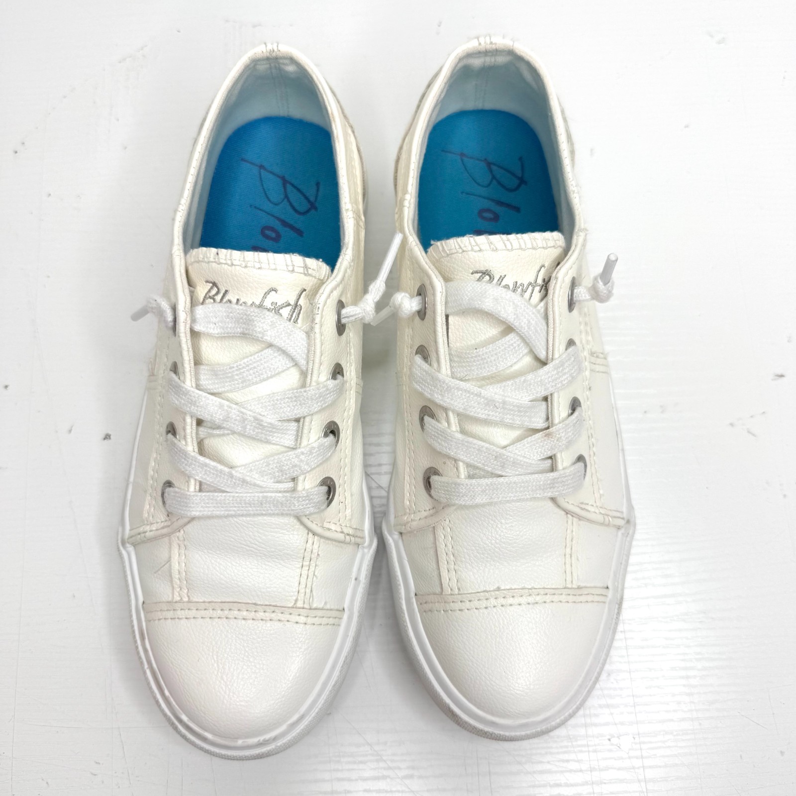 BLOWFISH Malibu Maxine Lace Up Slip On Comfort Faux Leather Sneakers Womens 7.5
