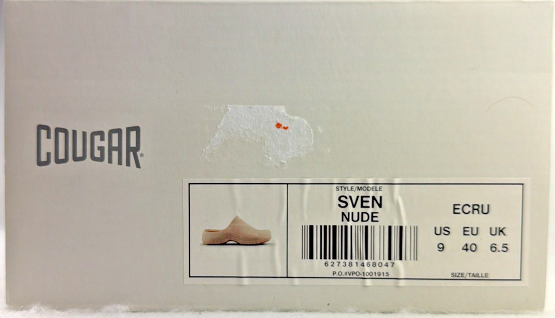 Cougar Sven-Q Sand Women Molded TPE Water-Friendly Clog Shoes SVEN-Q New Size 9