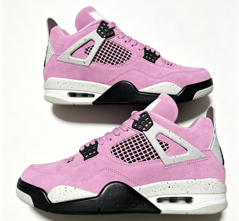 Jordan 4 “Orchid” Retro Basketball Shoes Men’s/Women’s Mid Top Us Size 5-12
