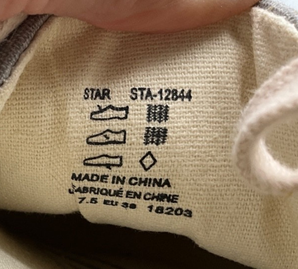 Taos STAR Gray Wash Canvas Athletic Casual Sneakers Women’s Shoes Size 7.5 EU38