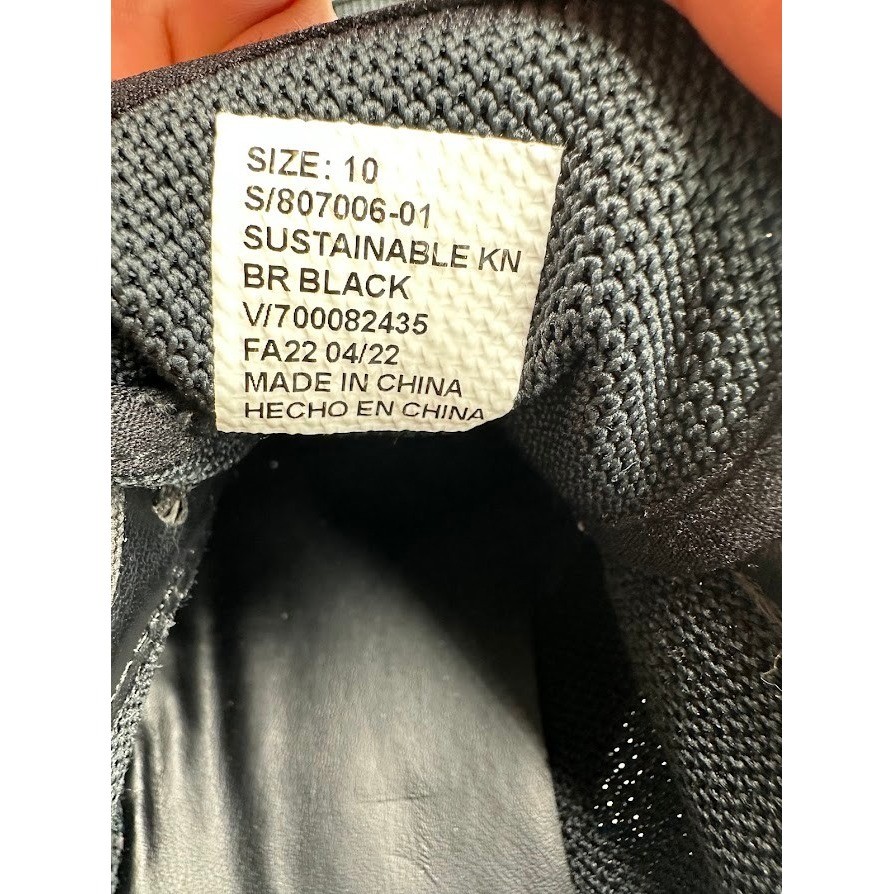 Banana Republic Sustainable Knit Sneakers Black Womens Size 10 807006-01 FA22
