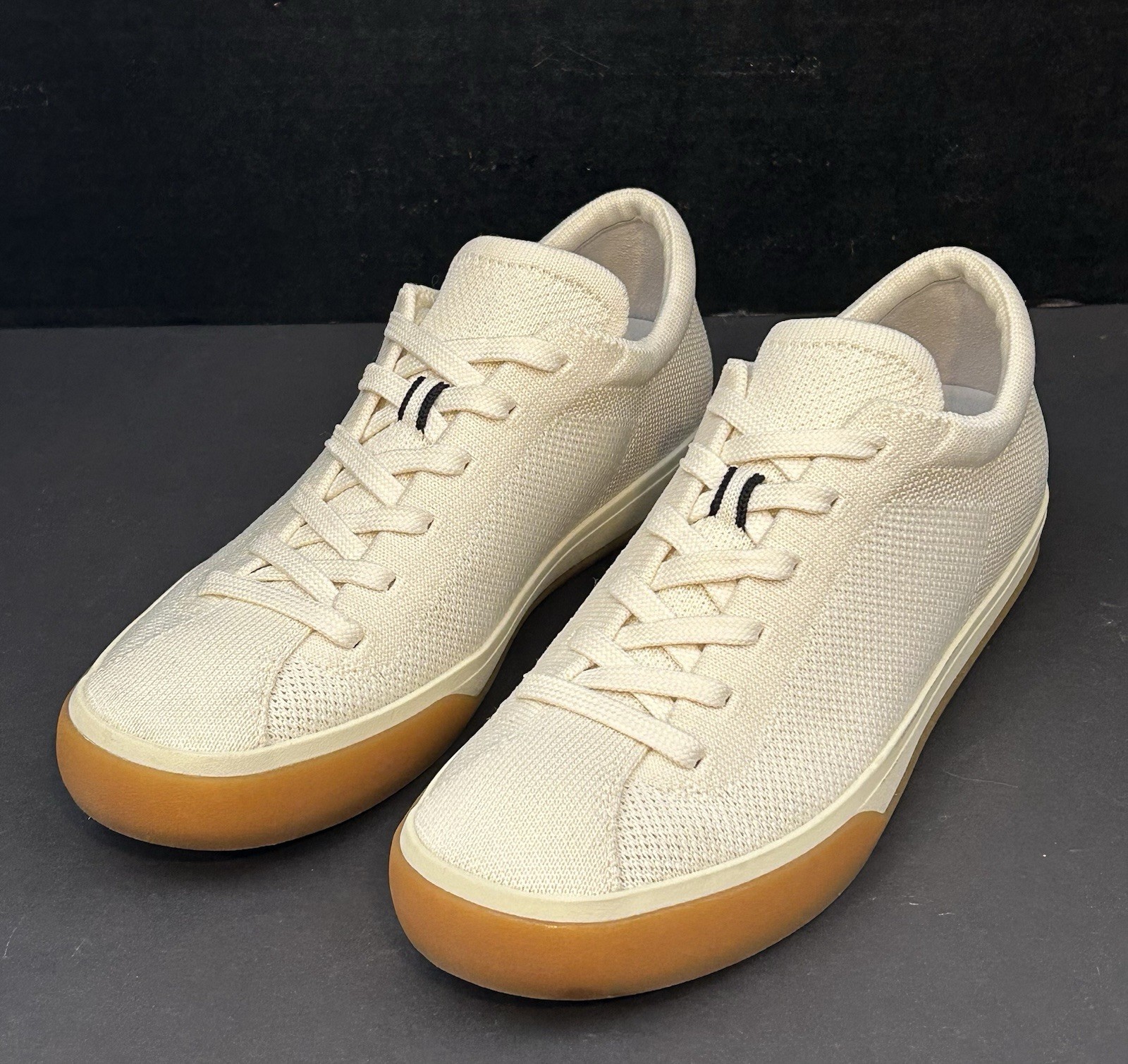 Rothy’s The Lace Up Sneaker ~ Women’s 7~ Blonde Knit Washable Comfort – NEW