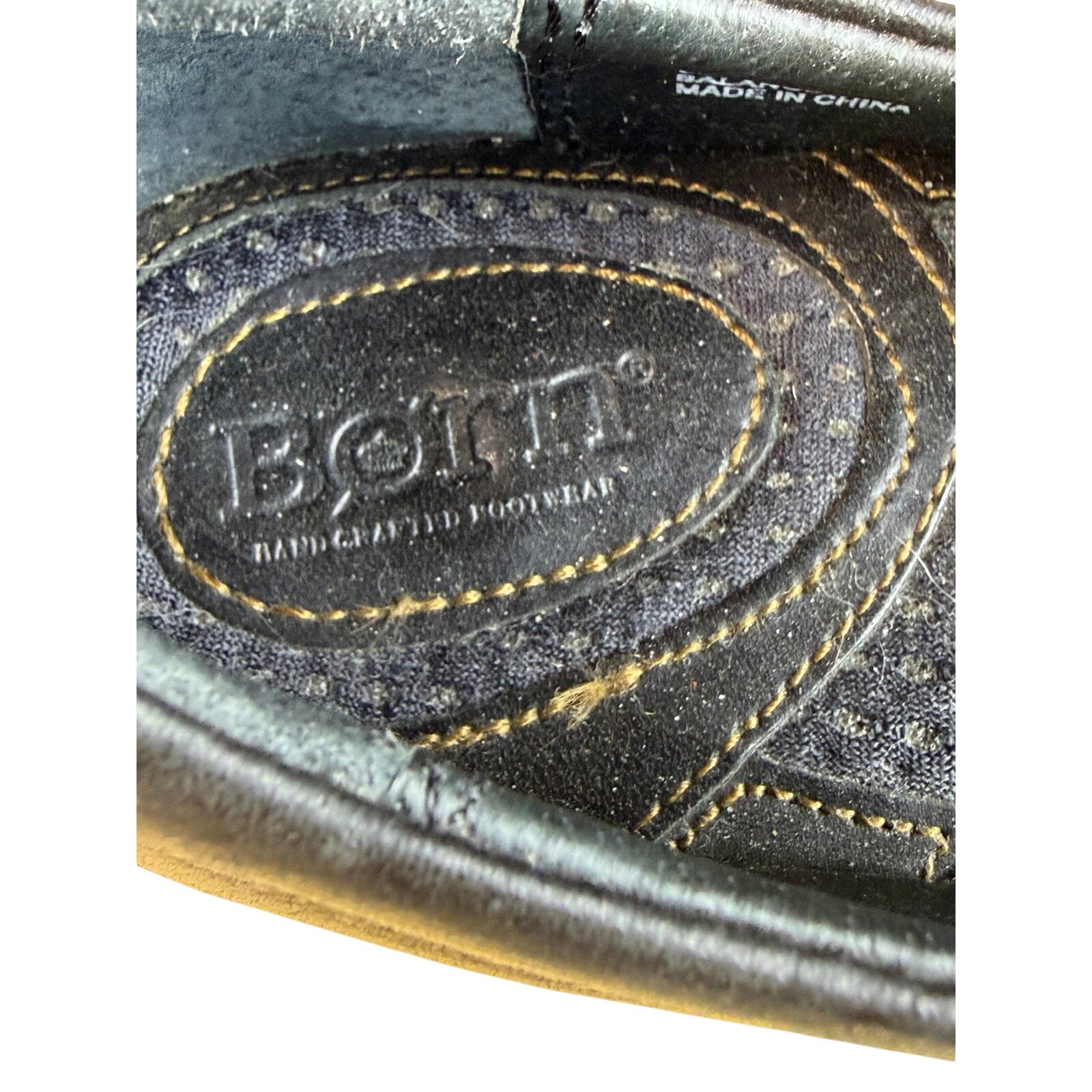 Born Black Leather Mary Jane Shoes Womens 9.5 Comfort Commuter Work