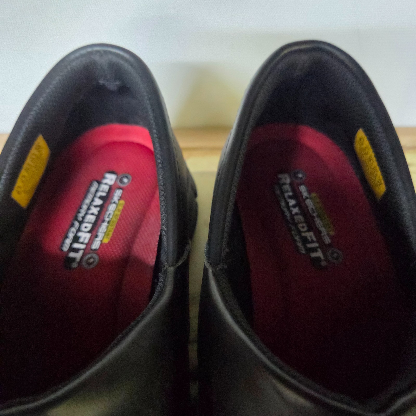 Size 8.5 Skechers Women’s Work Slip-on Shoes Relaxed Fit Black Slip Resistant