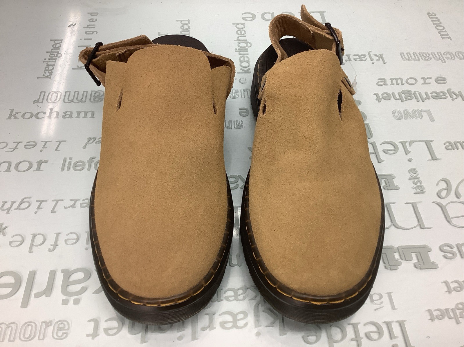 Dr. Martens Carlson Camel Suede Slingback Clogs Mule Women’s Size 9/ M 8(EU41)