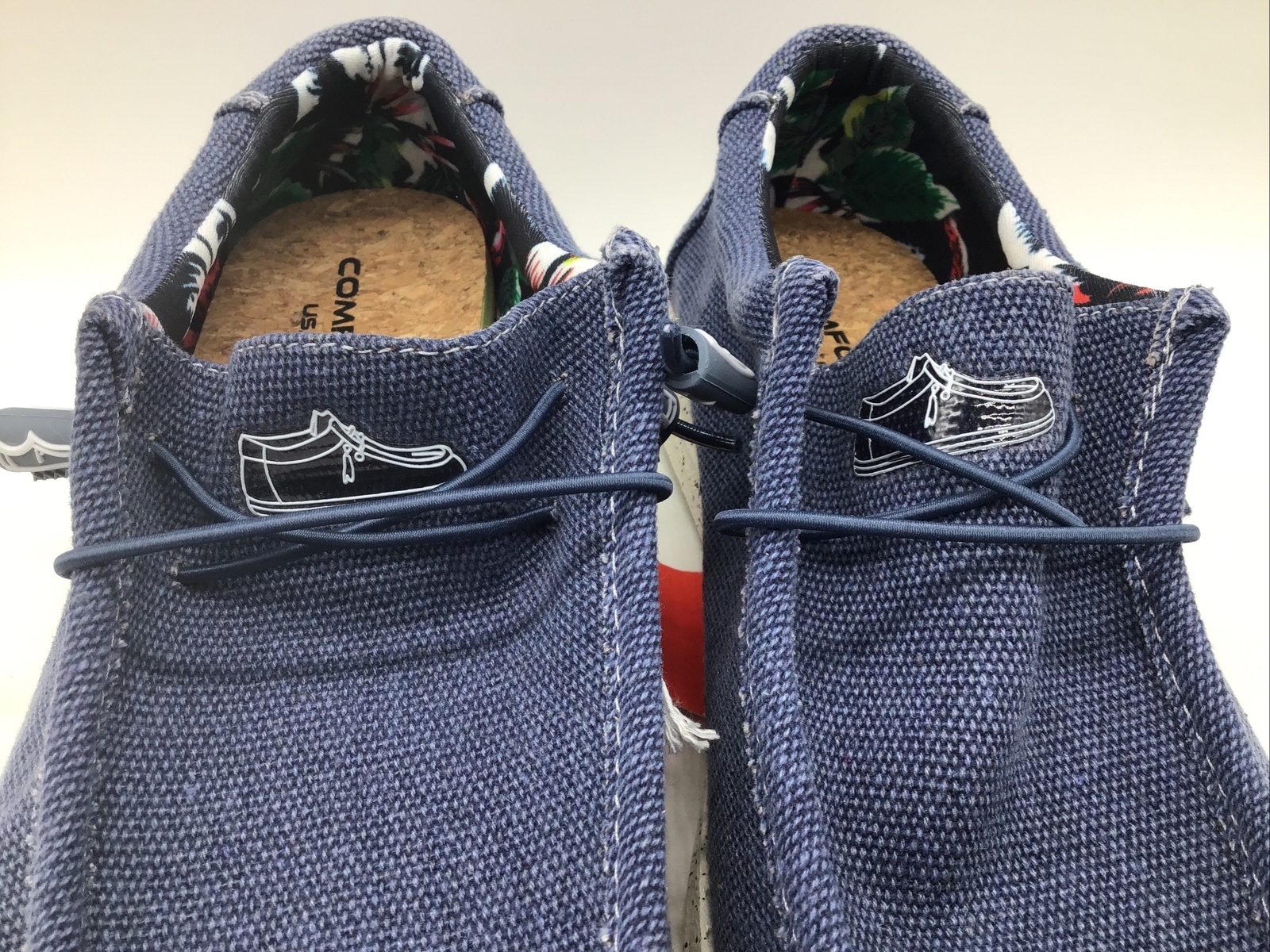 Women’s Blue Casual Canvas Slip On, Air Mesh Comfortable Loafers Sz. 11M