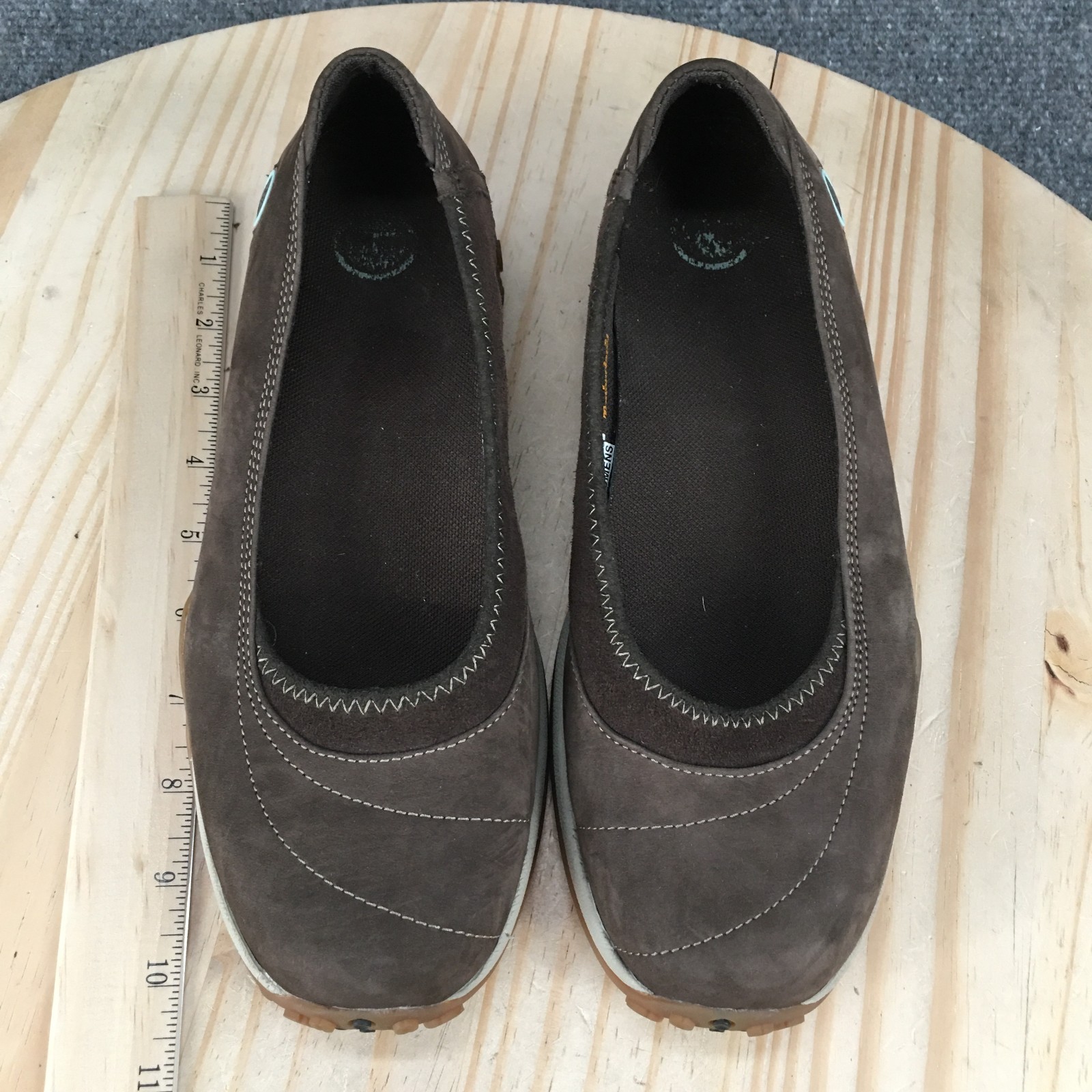 Timberland Shoes Womens 8.5 Ballet Flats Slip On Round Toe Casual Leather Brown