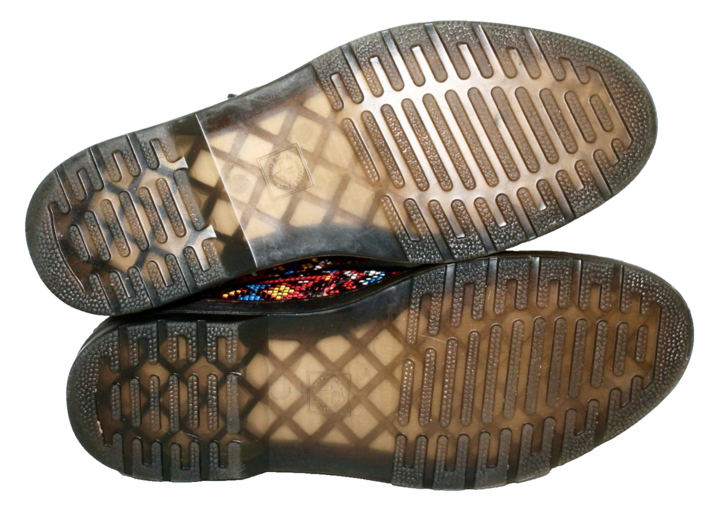 DR MARTENS Daytona Desert Boot Women Size 6 Multicolor Woven Aztec Mosaic