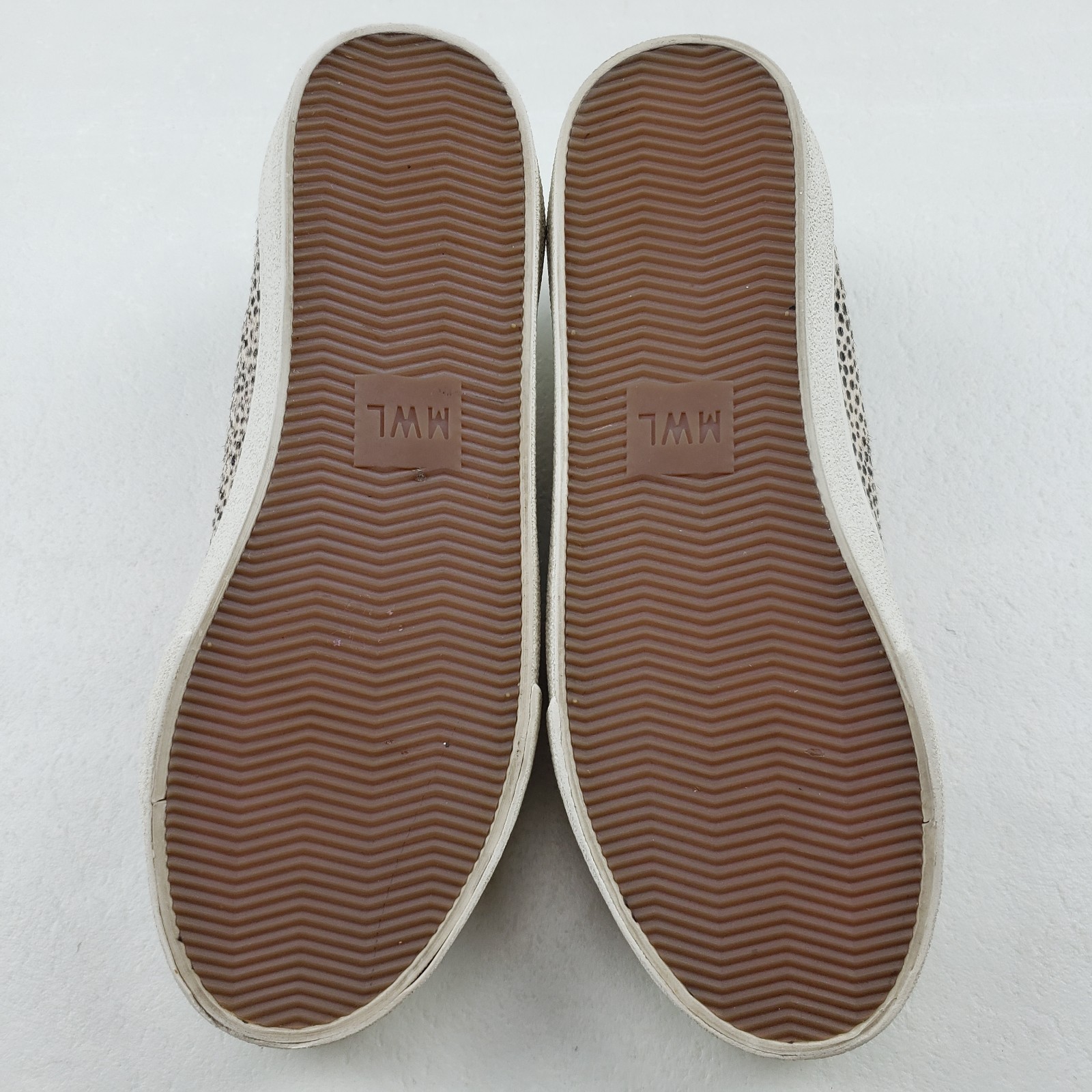 Madewell Sidewalk Low Top Sneaker Womens 6.5 Brown Spotted Calf Hair Casual Shoe