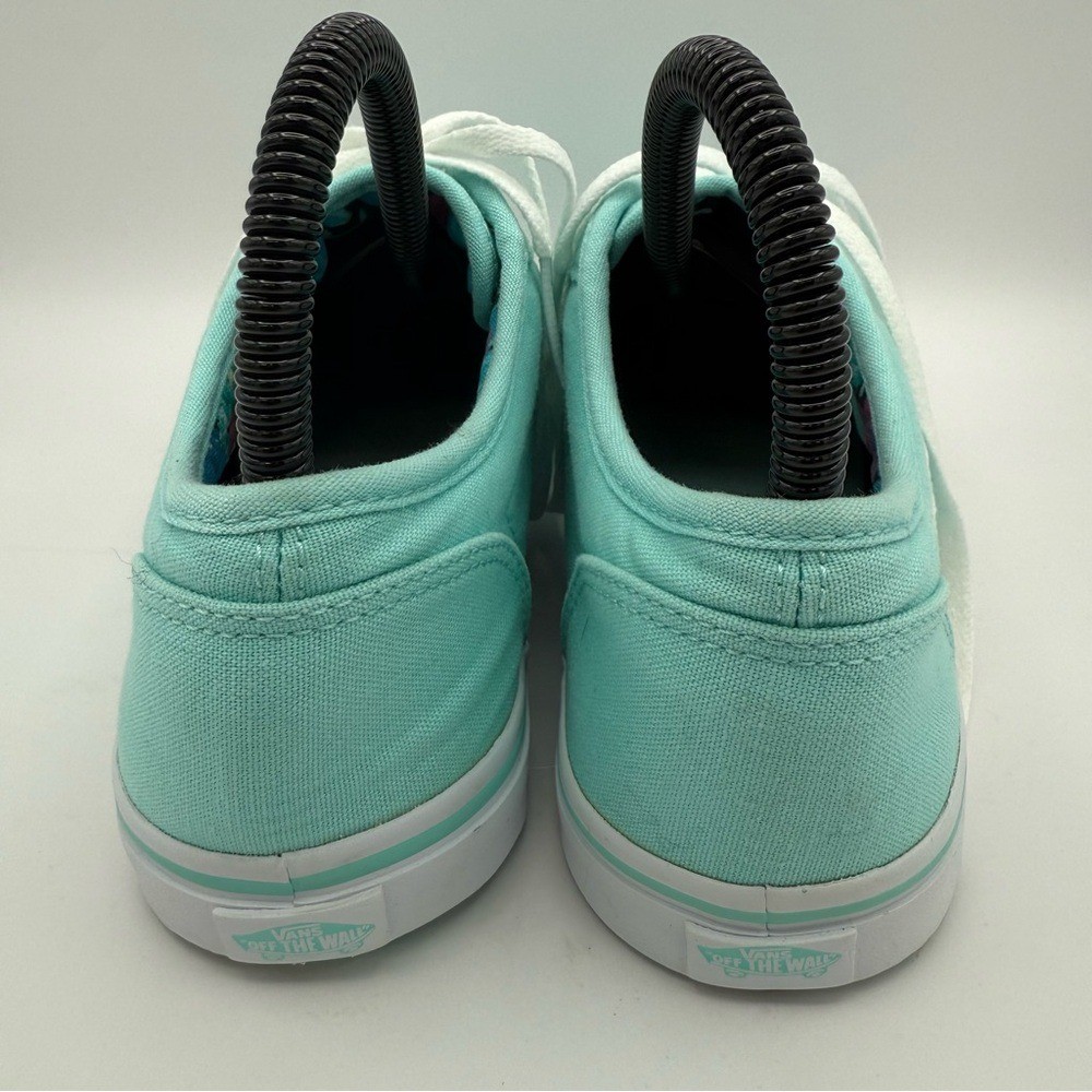 Women’s Vans Atwood Lo Pro Low-Top Floral Mint Green Canvas Sneakers Size 7.5