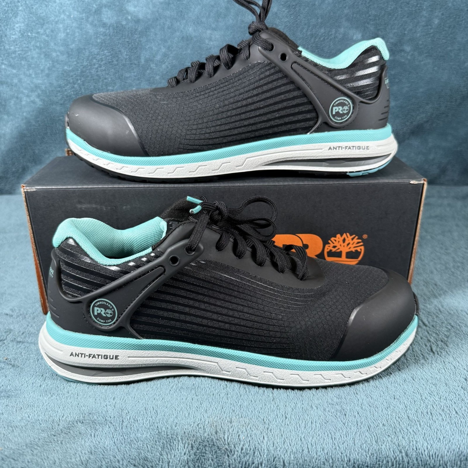 Timberland PRO Drivetrain Composite Safety Toe Black/Turquoise Women’s Size 7.5