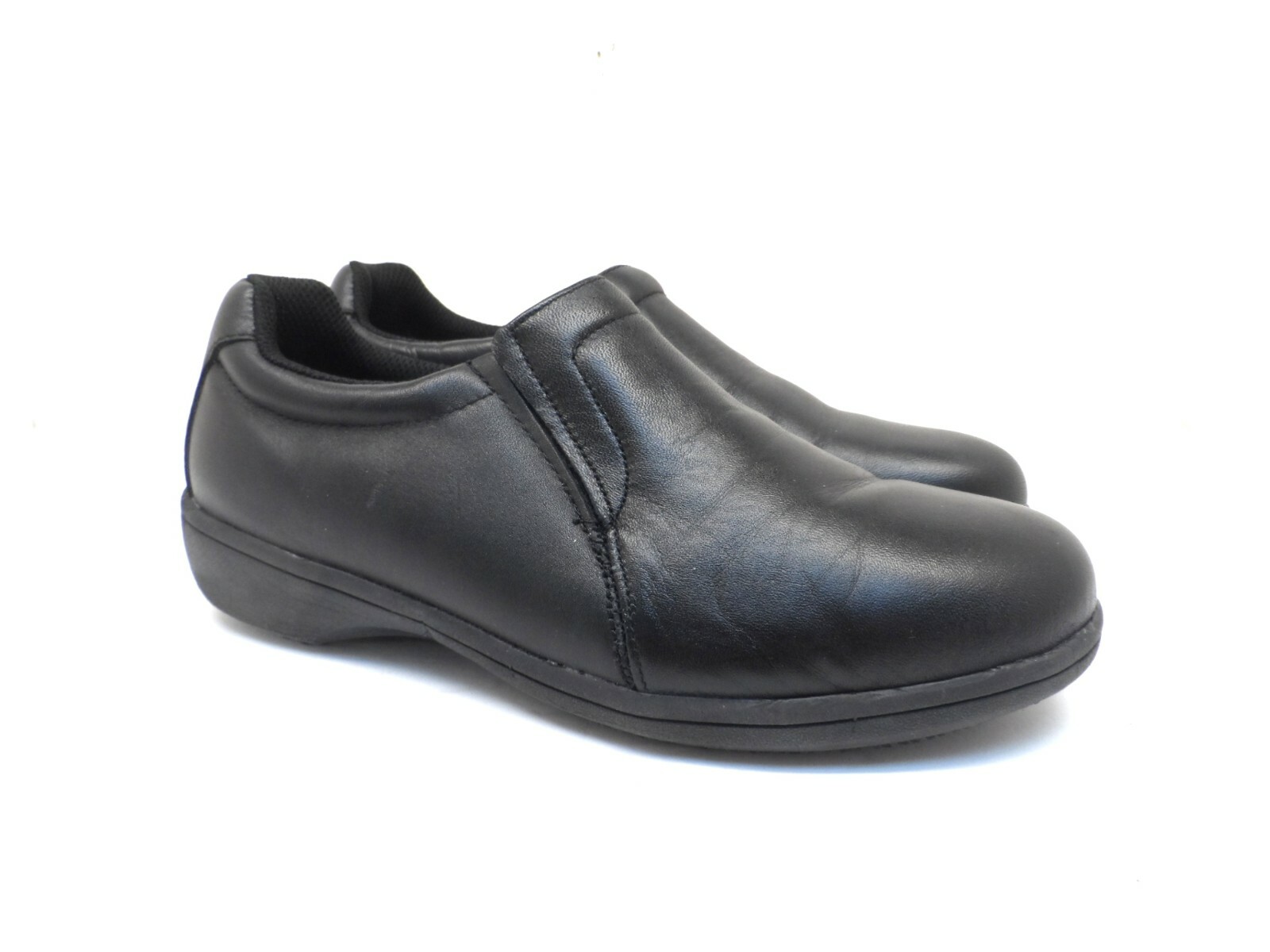 Genuine Grip Footwear Women’s 410 Slip On Slip Resistant Work Shoe Black 7M