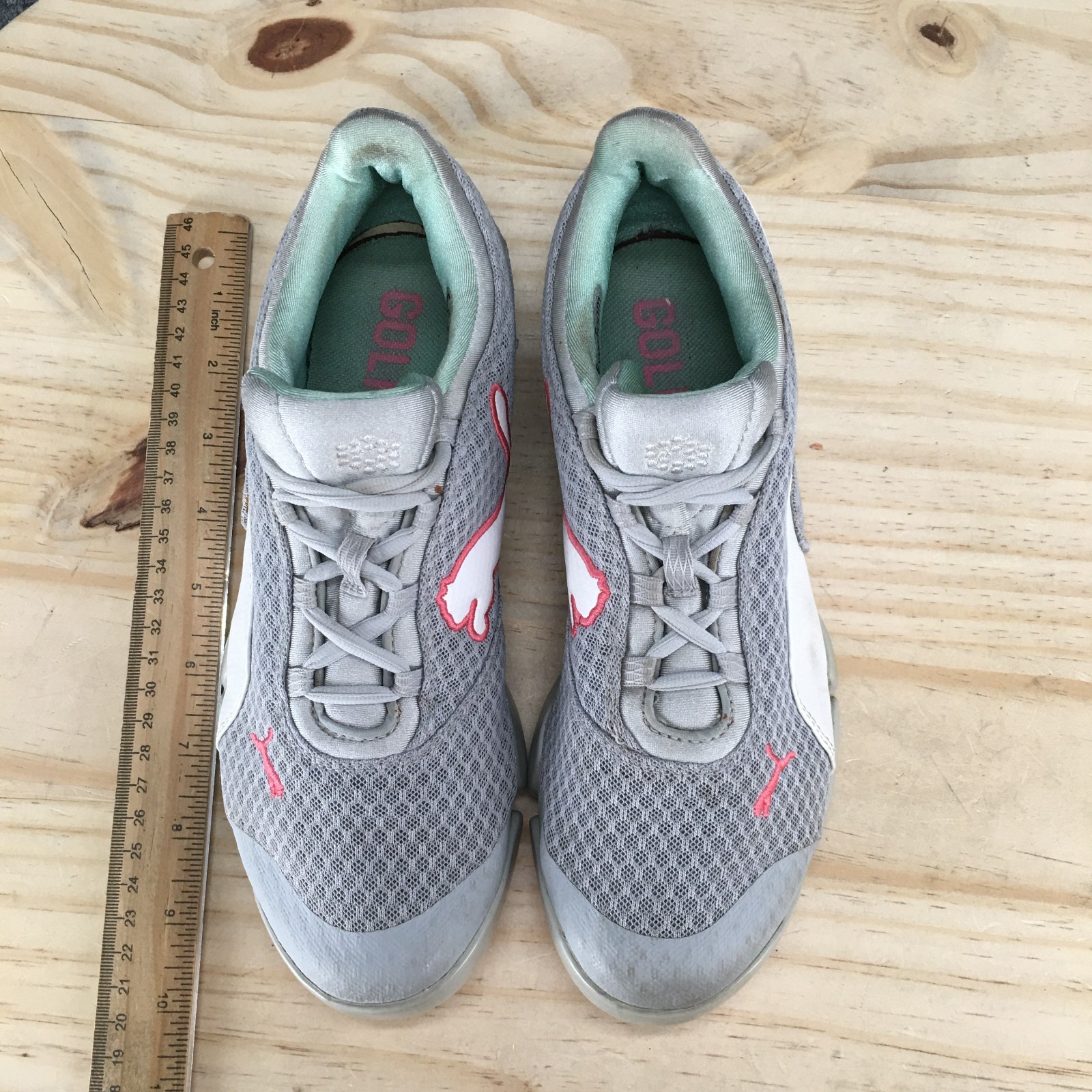 Puma Shoes Womens 7.5 EverFoam Sport Spikeless Golf Sneakers Gray Low 187590-03