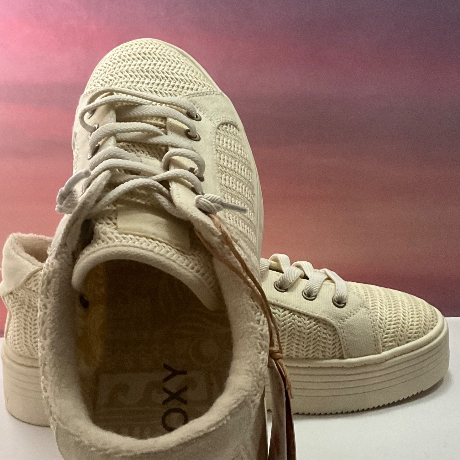ROXY Platform Slip On Sneaker Sheiiahh US Women’s 10/Men’s 8.5/EUR 41, Tan. NWT