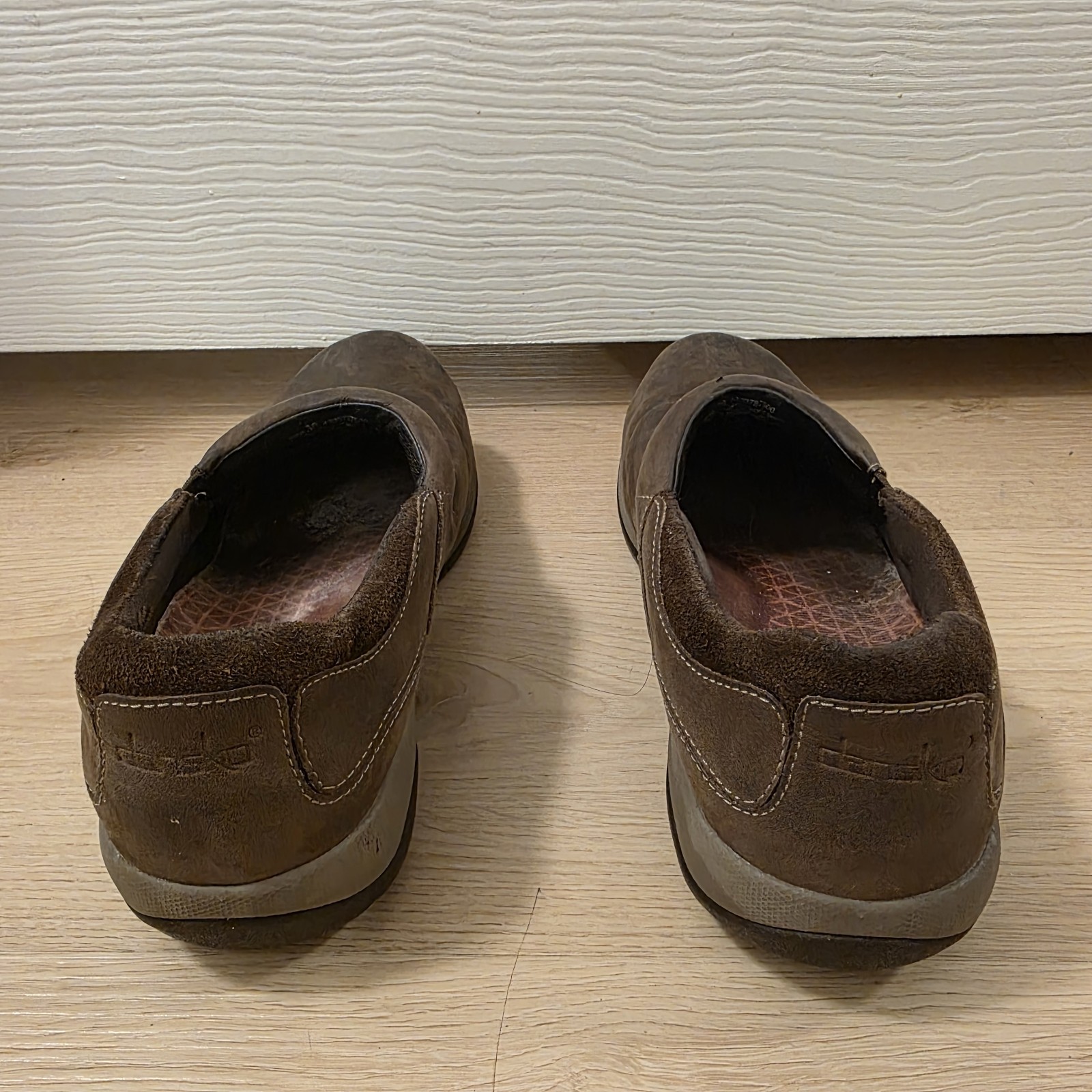 Dansko Brown Leather Nubuck Stain Resistant Slip On Patti Comfort Flats Size 7.5