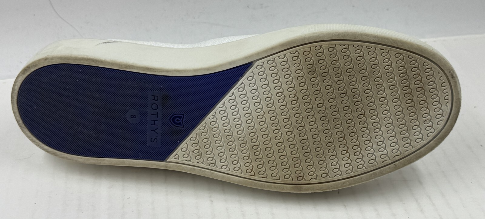 Rothy’s The Original Sneakers Women’s Size 8 White Round Toe Flat Slip-On Shoes