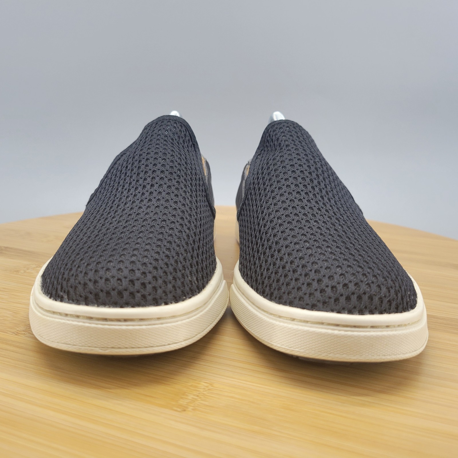 Olukai Pehuea Womens Size 7 Black Mesh Slip On Beach Walking Casual Shoes