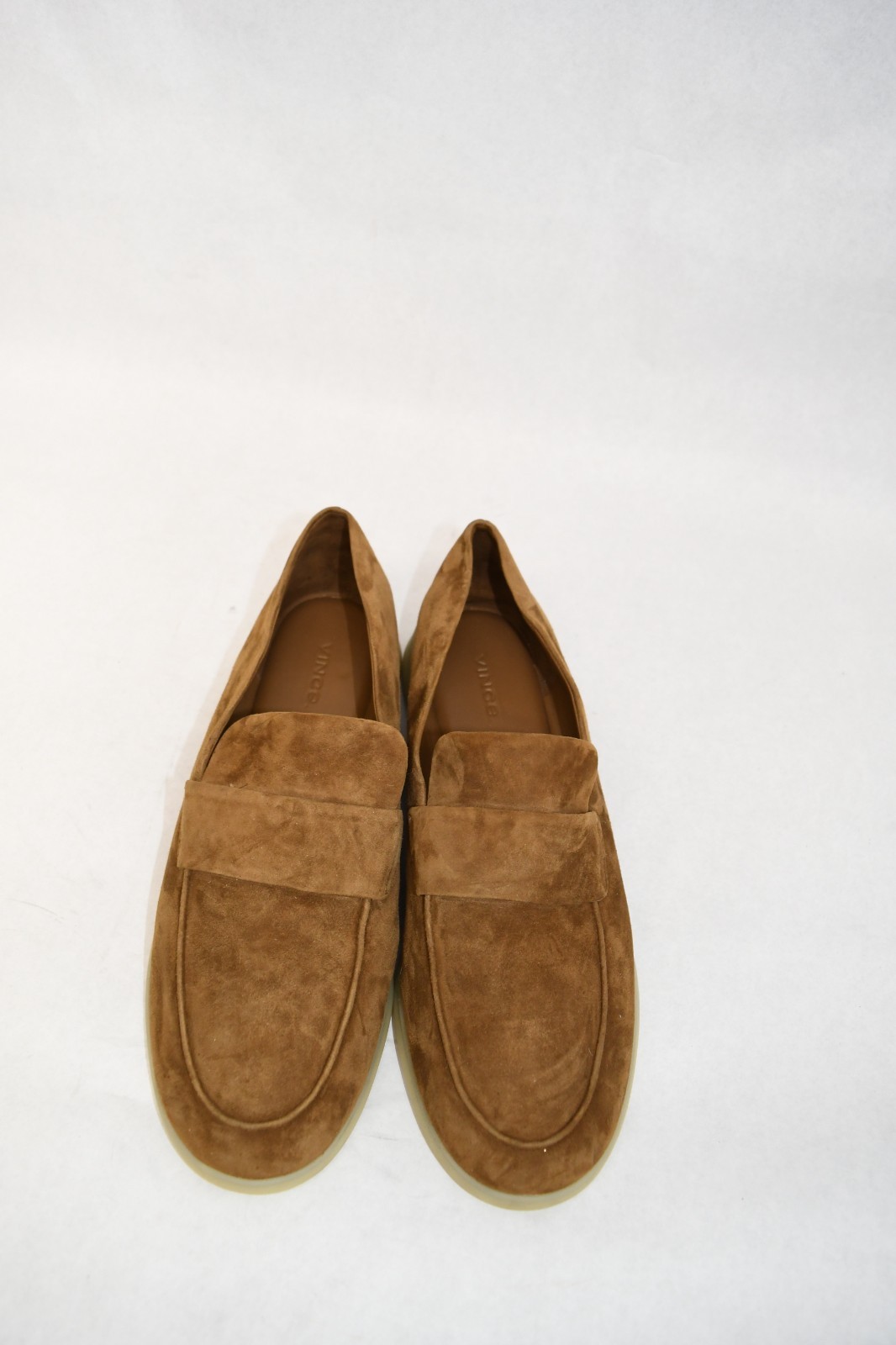 $330 VINCE BIG SUR SLIP-ON SOFT SUEDE LOAFER SHOES CAMEL BROWN 9.5 US (A5)