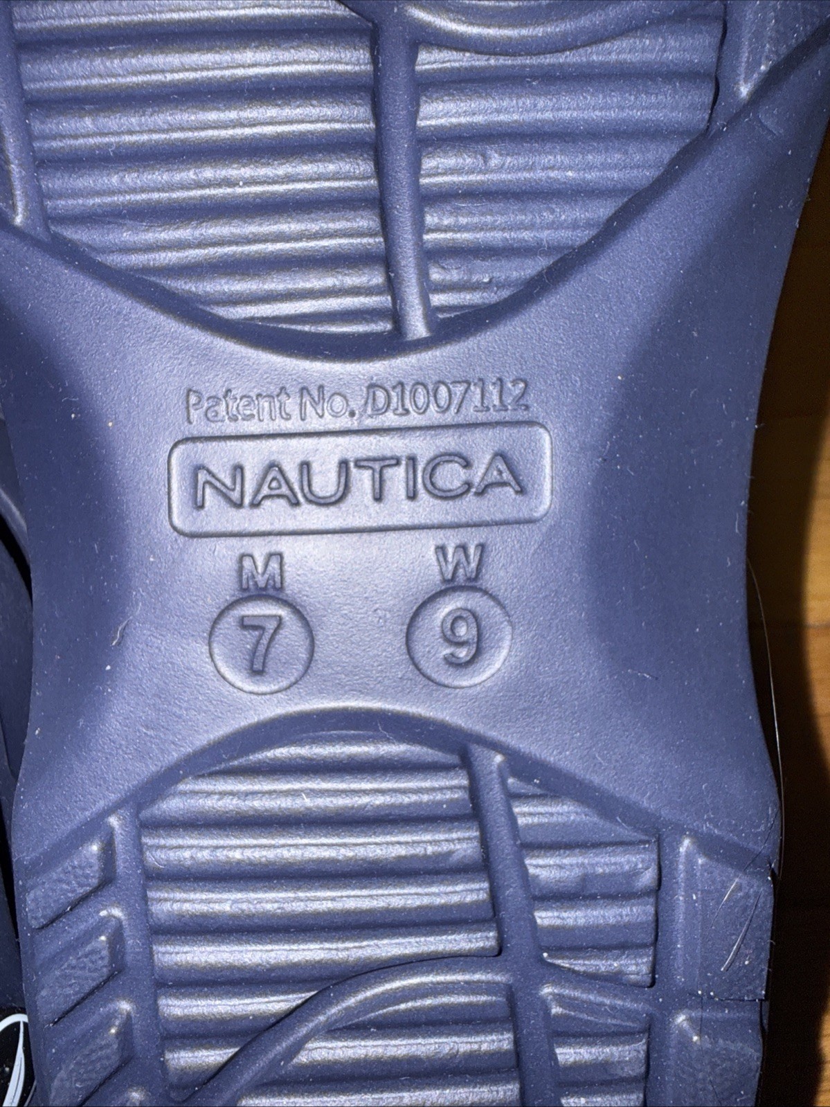 7M 9W Nautica Navy Blue Unisex Rubber Clogs Sports Sandal River Edge Slippers