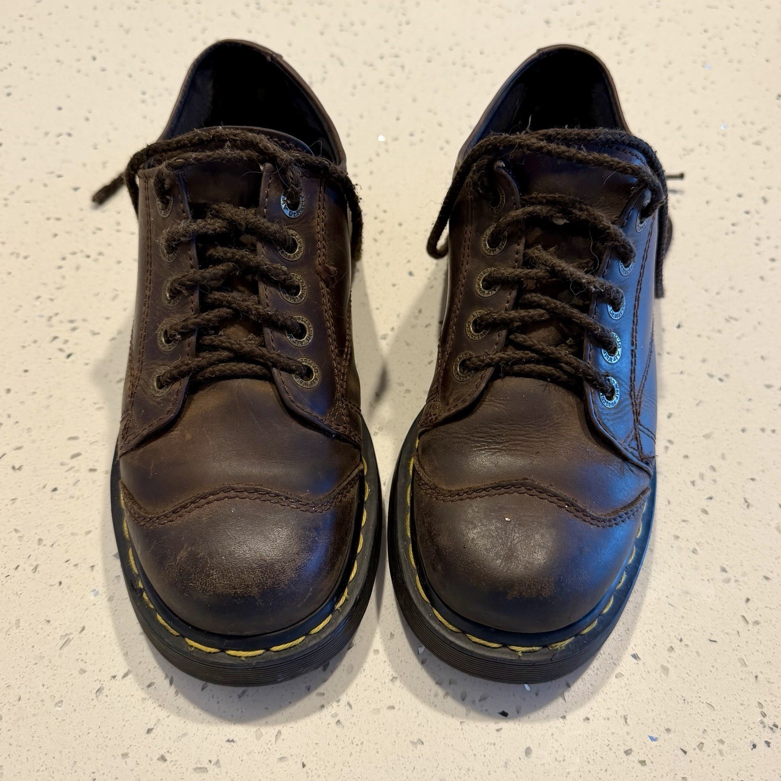 Vintage Doc Martens Shoes Womens UK 7 Leather Y2K Chunky Platform 8651 England